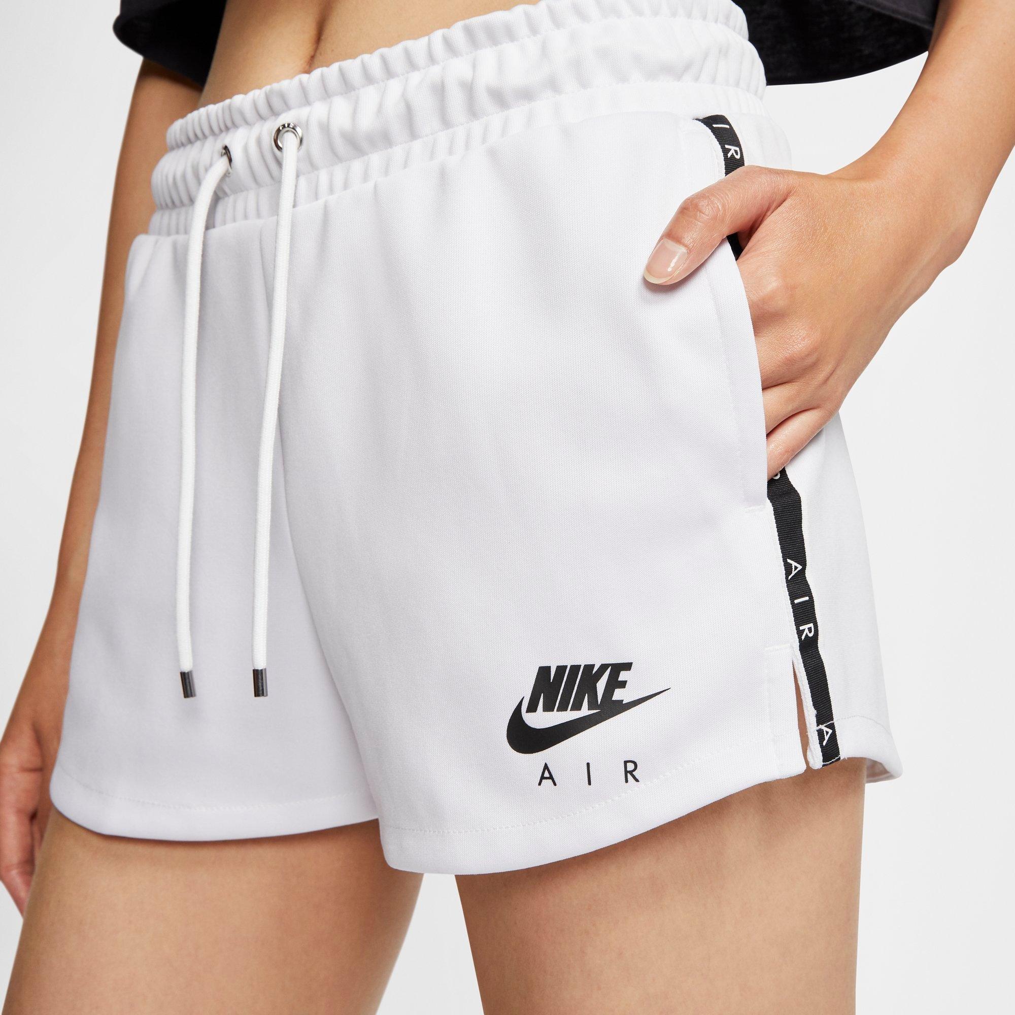 nike air shorts womens white