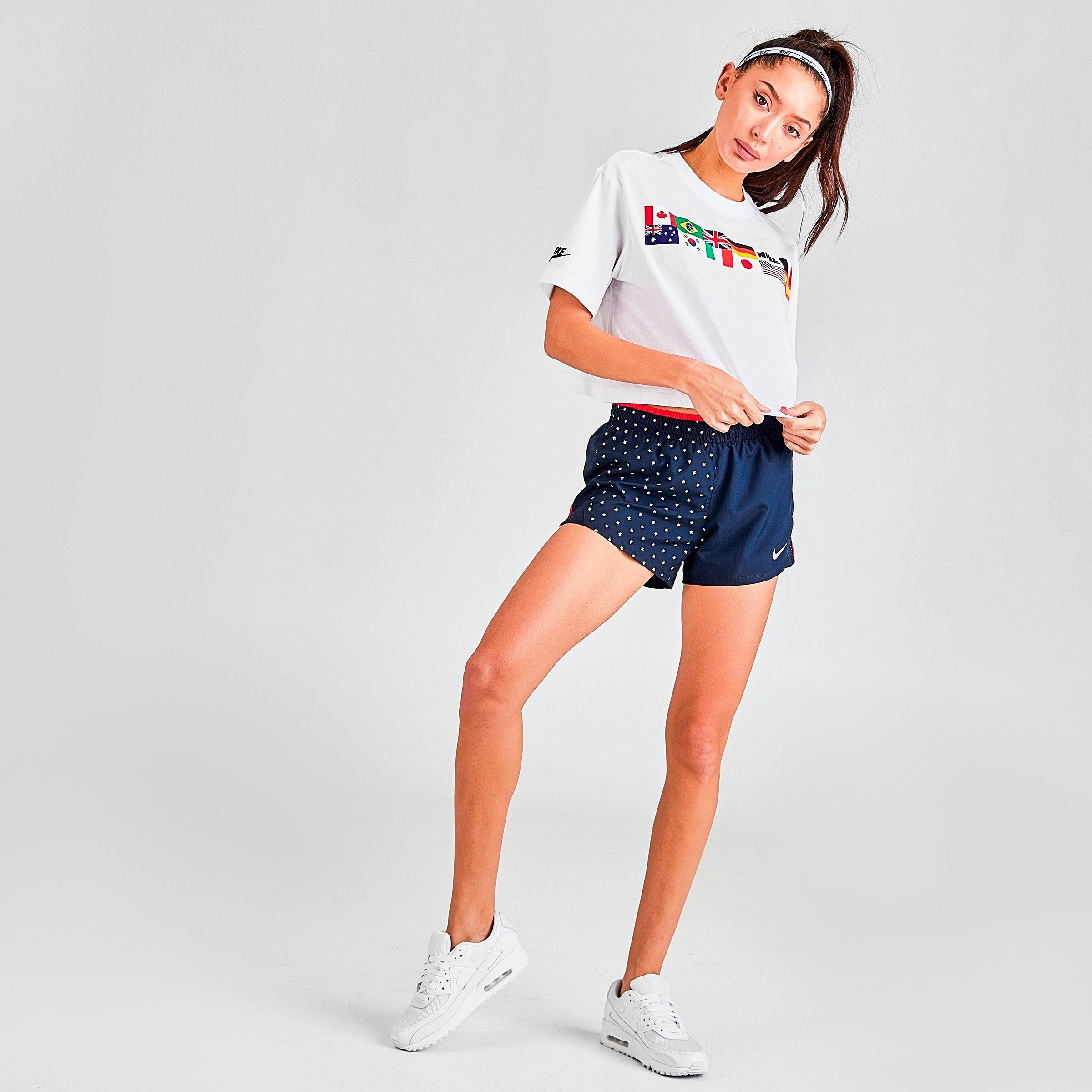 nike matching sets shorts and crop top