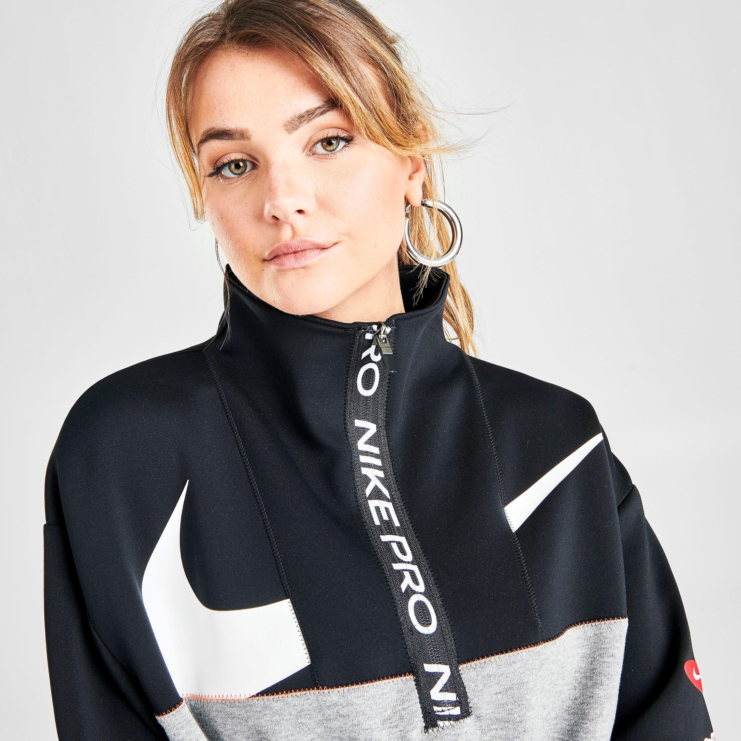 nike pullover half zip jacket