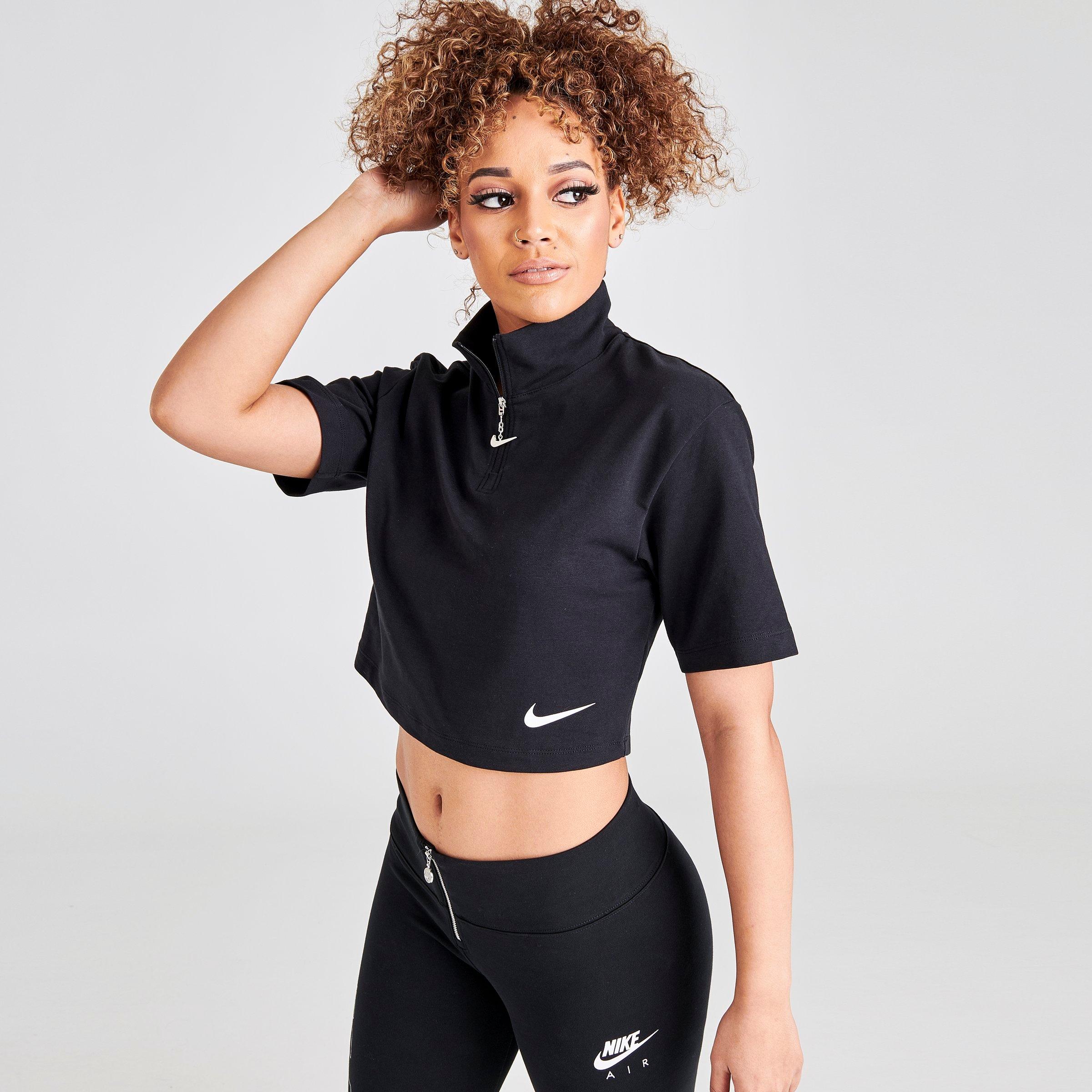 nike high neck crop top