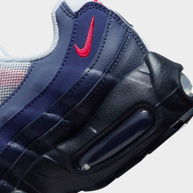 Nike air max 95 midnight navy hot sale university red