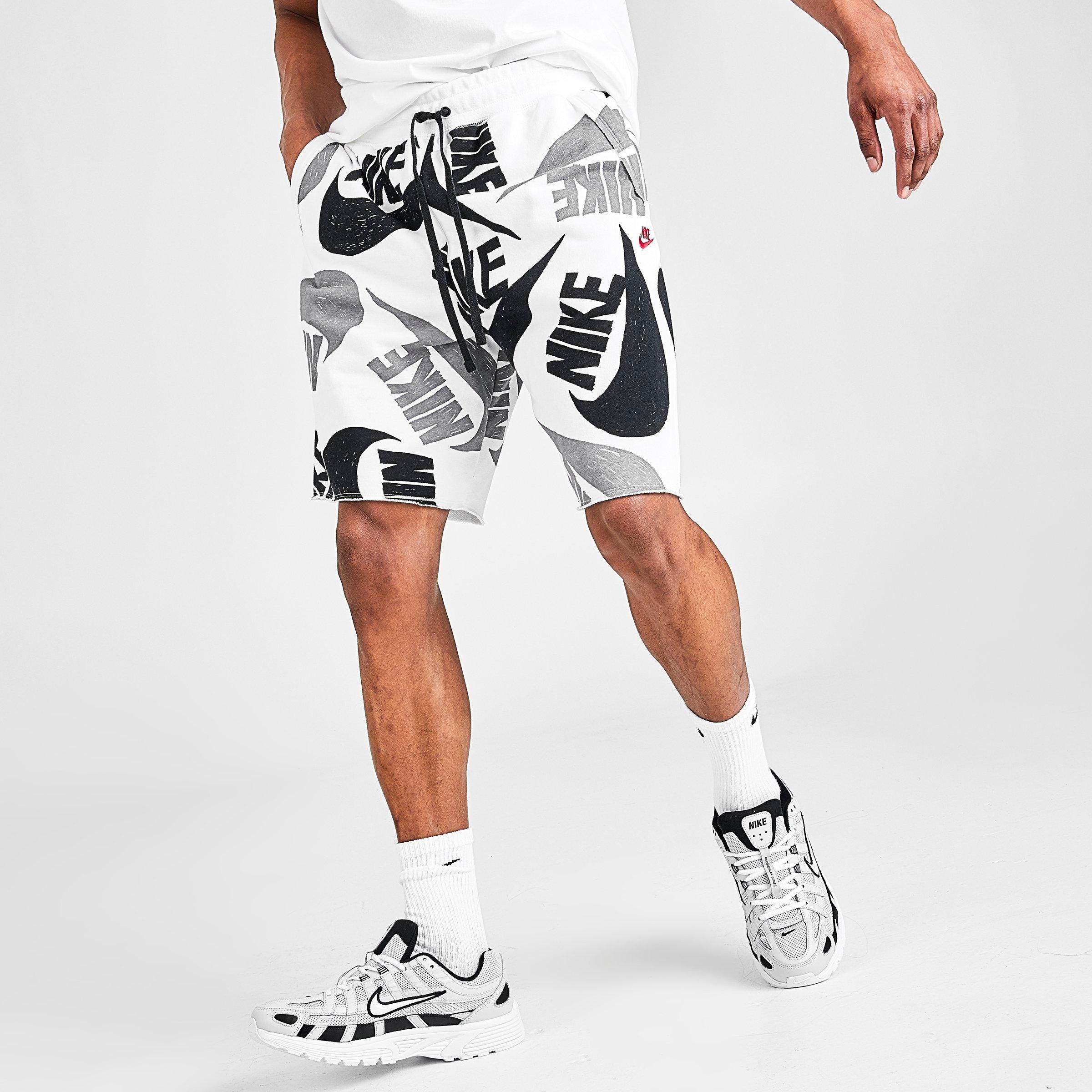 men's nike sportswear allover print athletic shorts