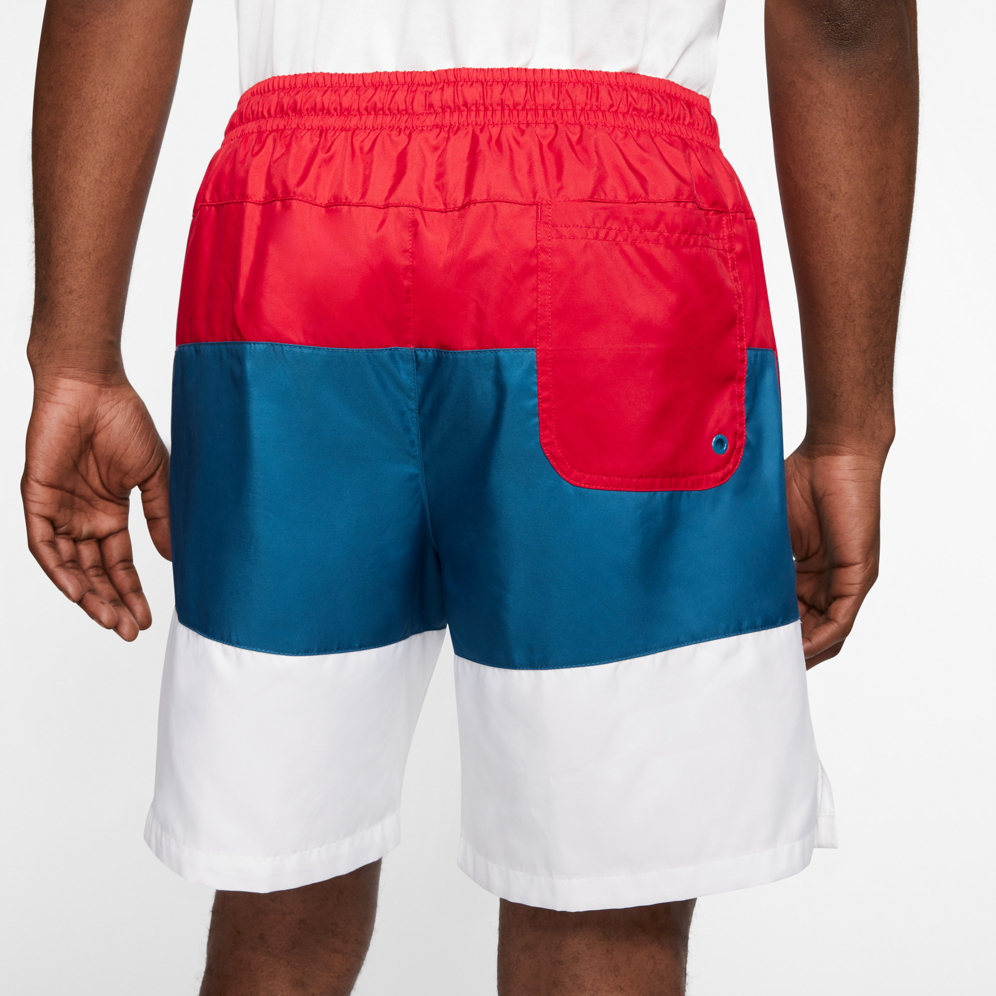 red white and blue nike shorts