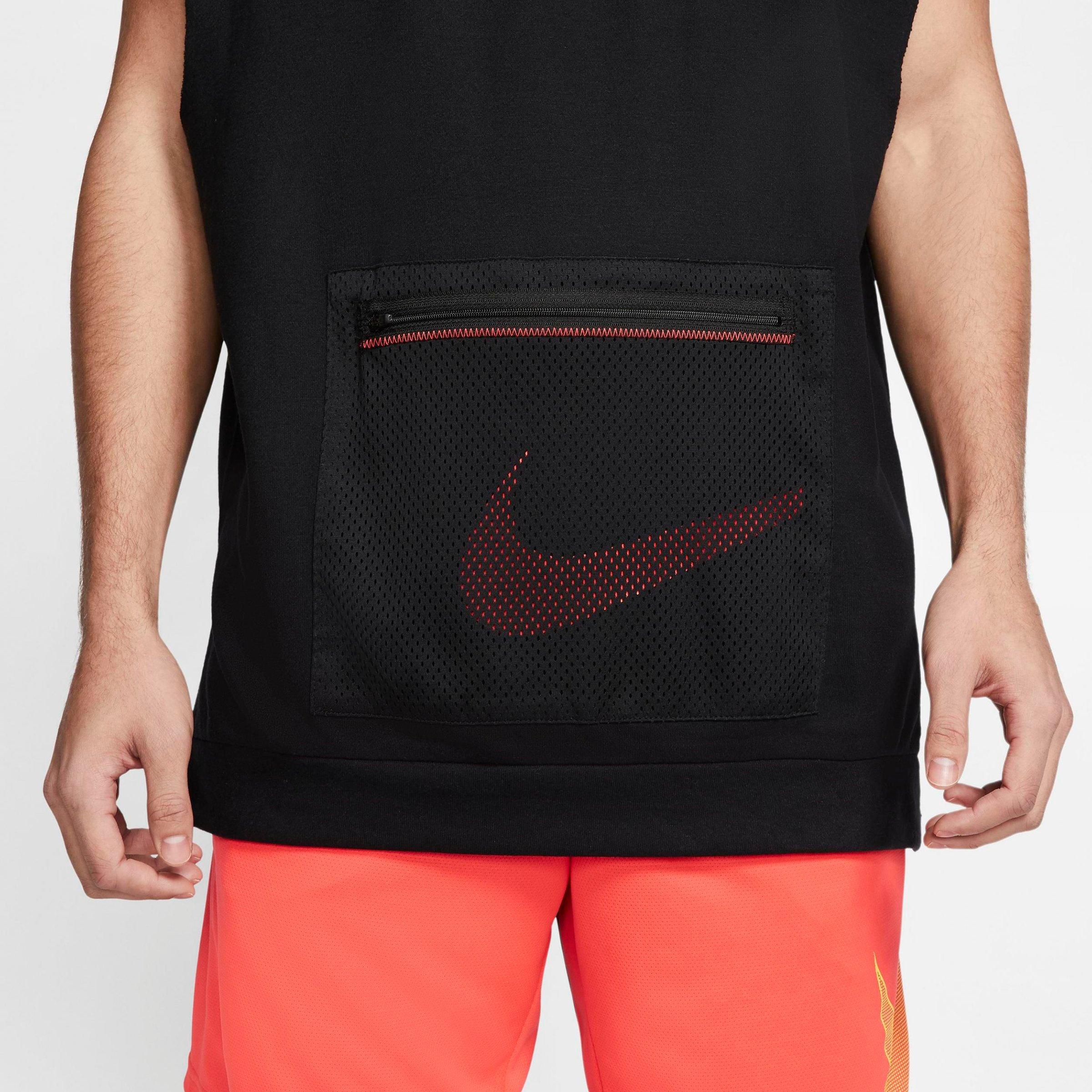 nike cutoff hoodie