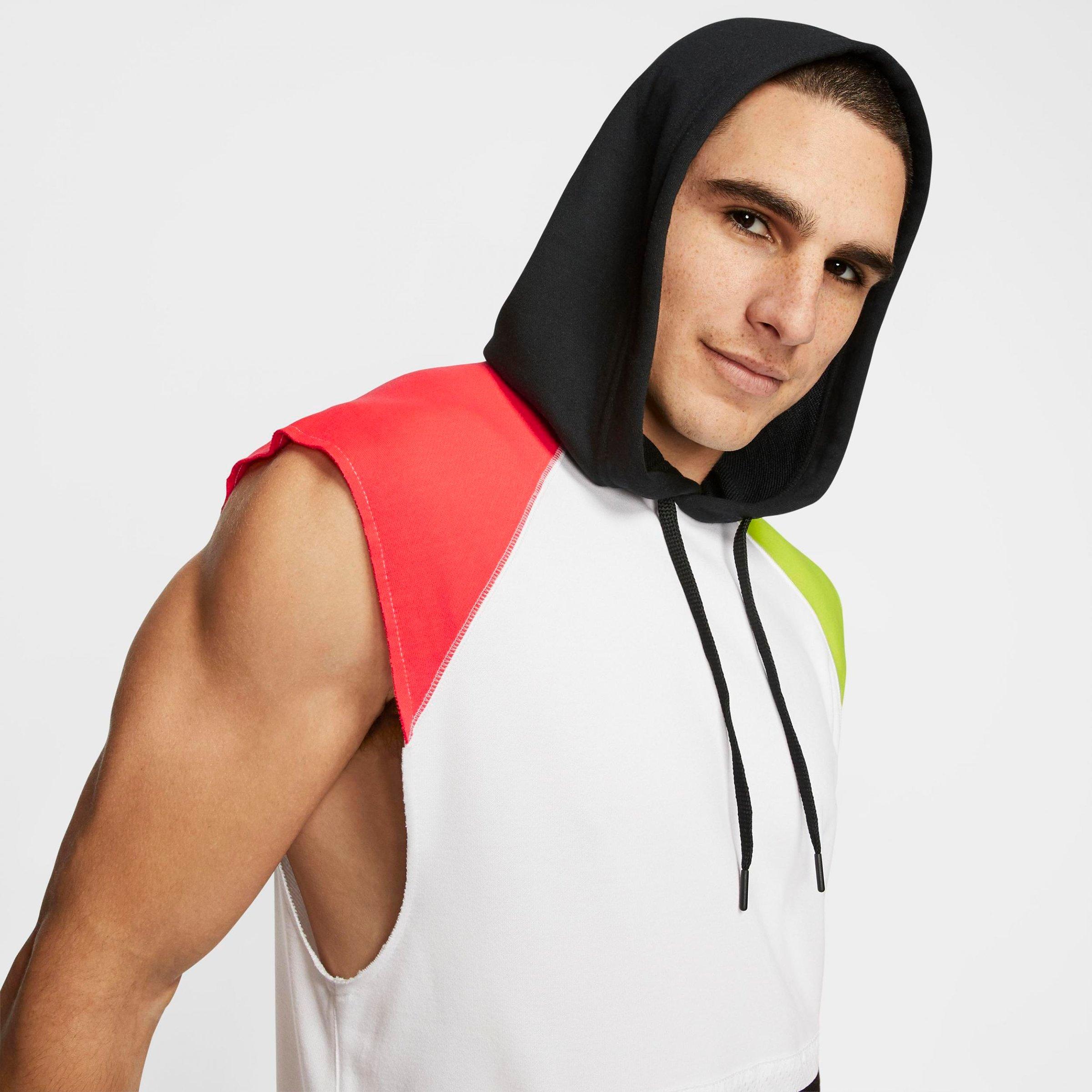 nike cutoff hoodie