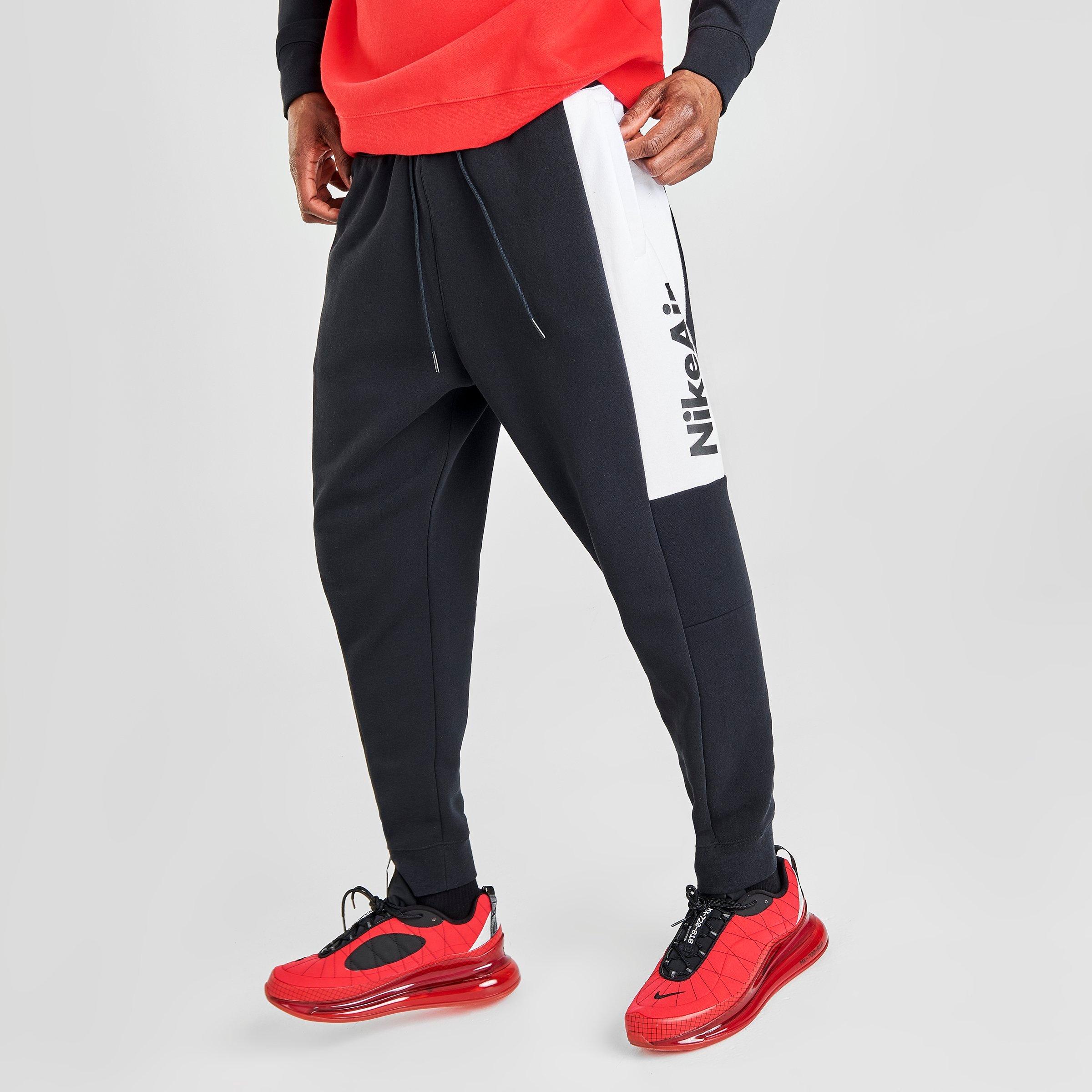 black and red jogger pants