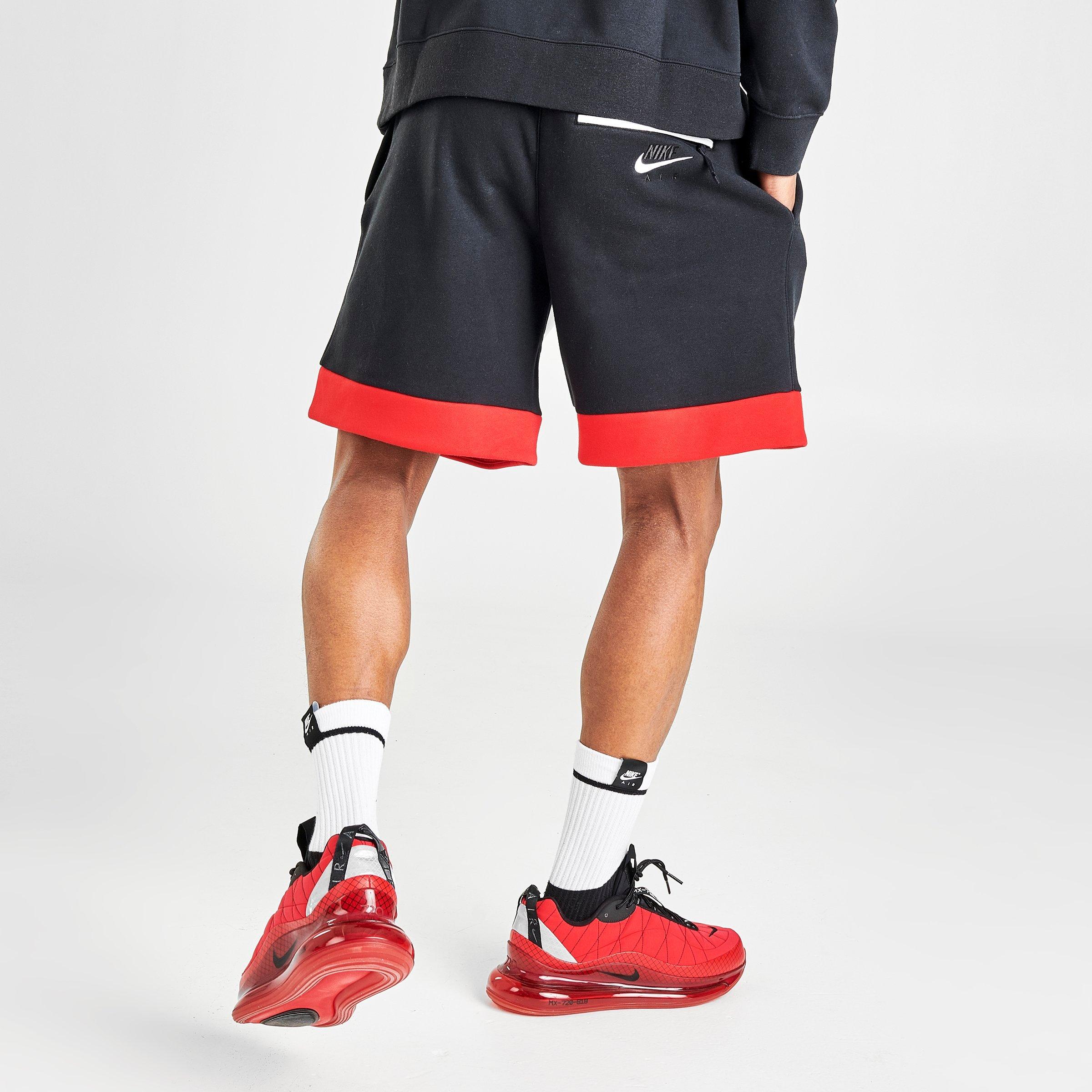 red nike air shorts