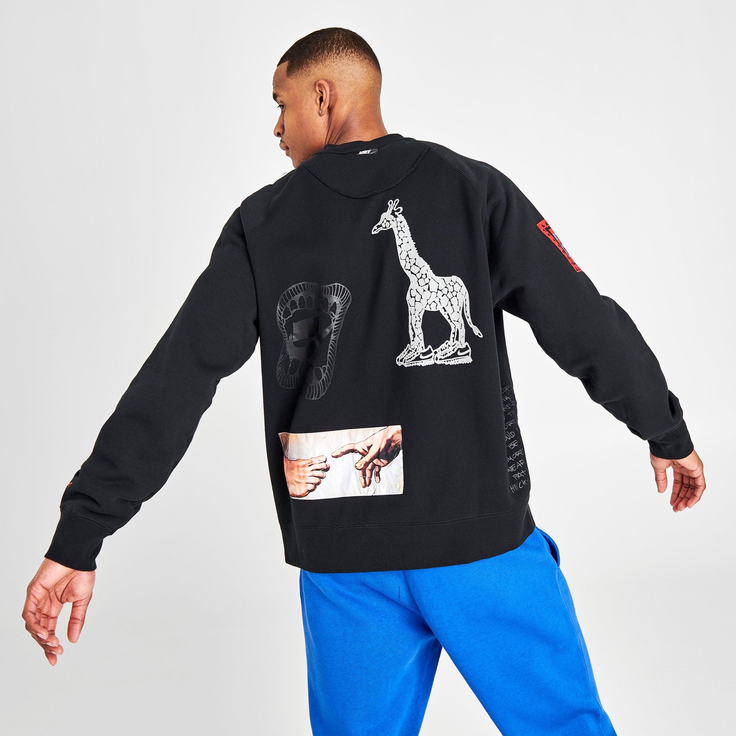 nike futura all over print crew sweatshirt