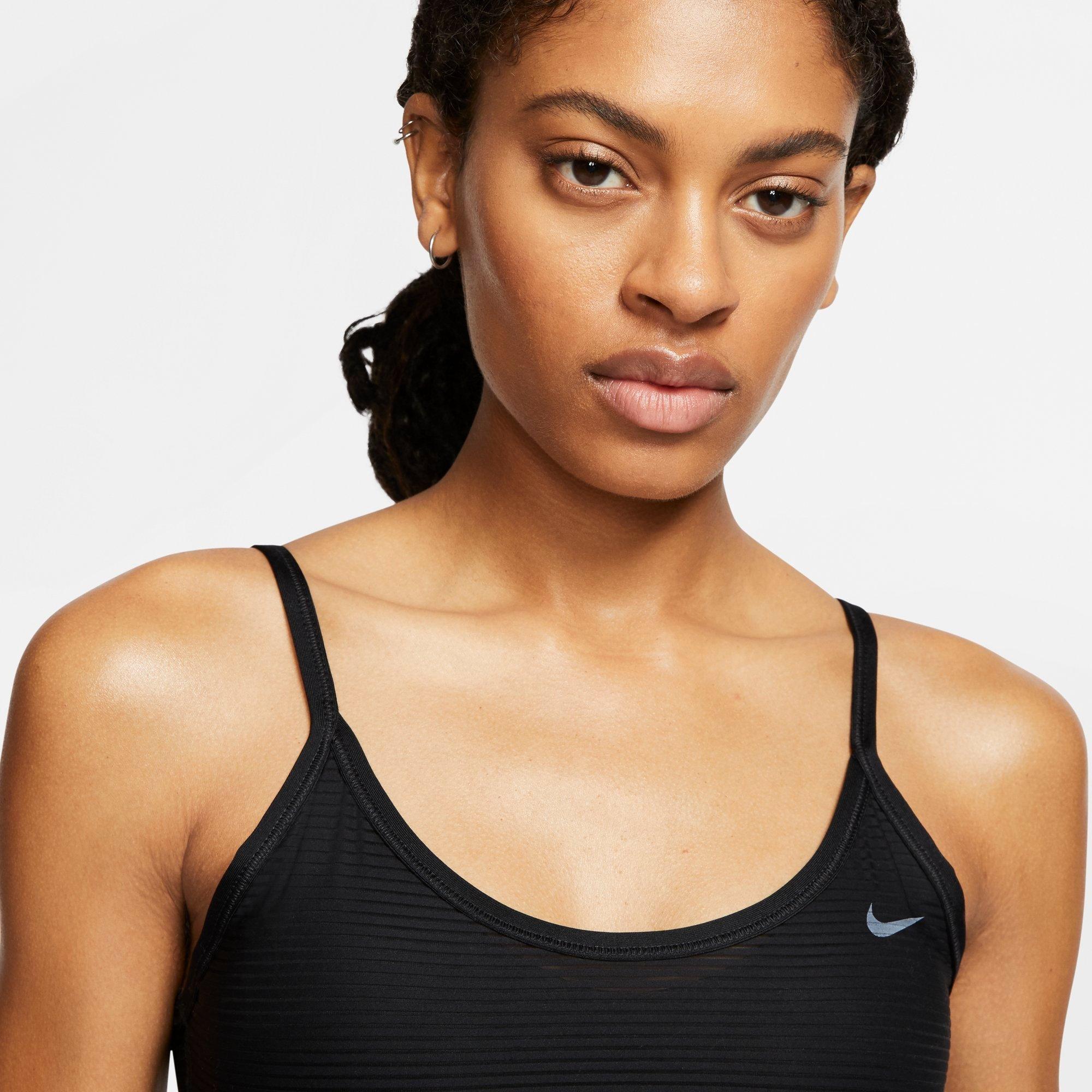 nike women's indy striped light support sports bra