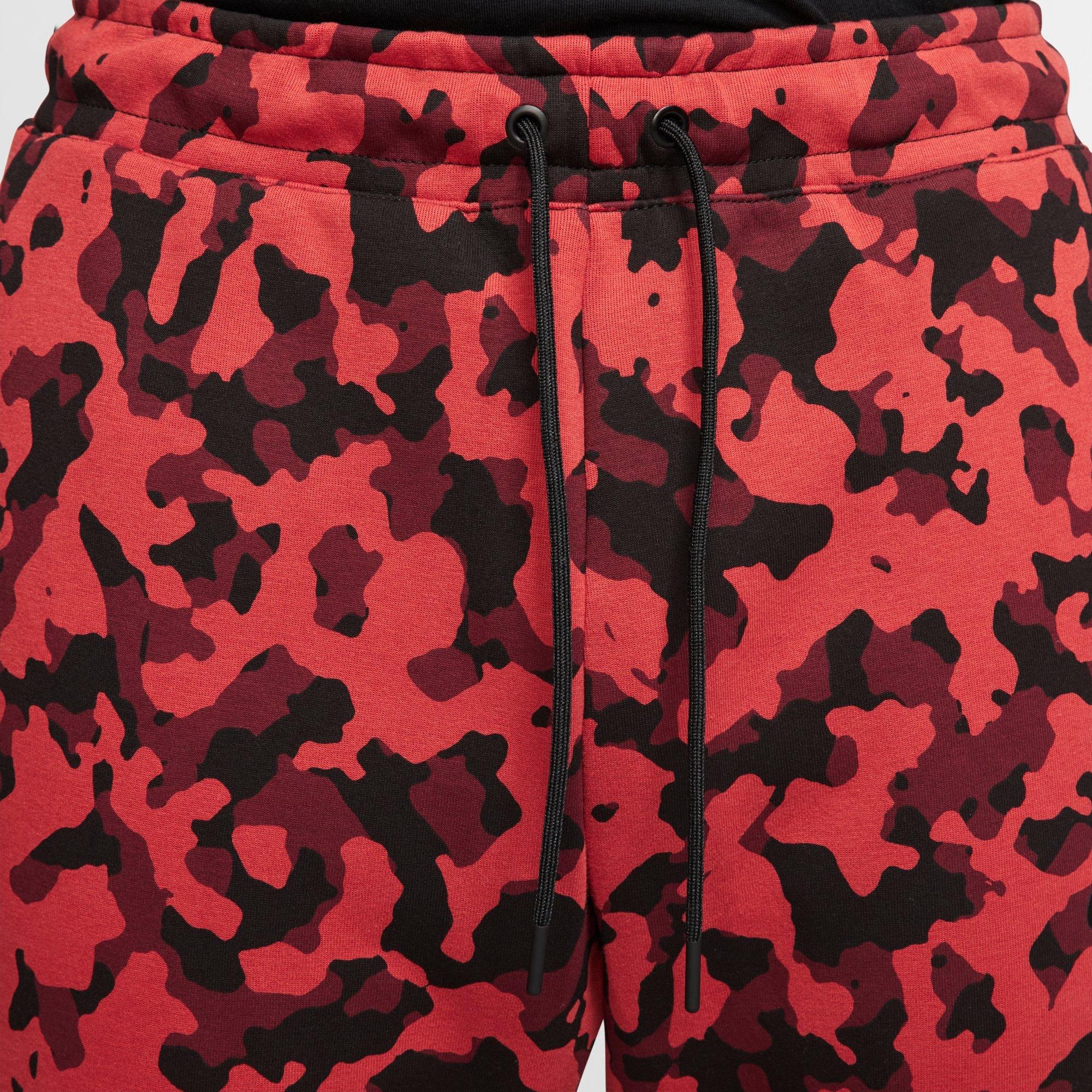 men's nike sportswear allover print tech fleece jogger pants