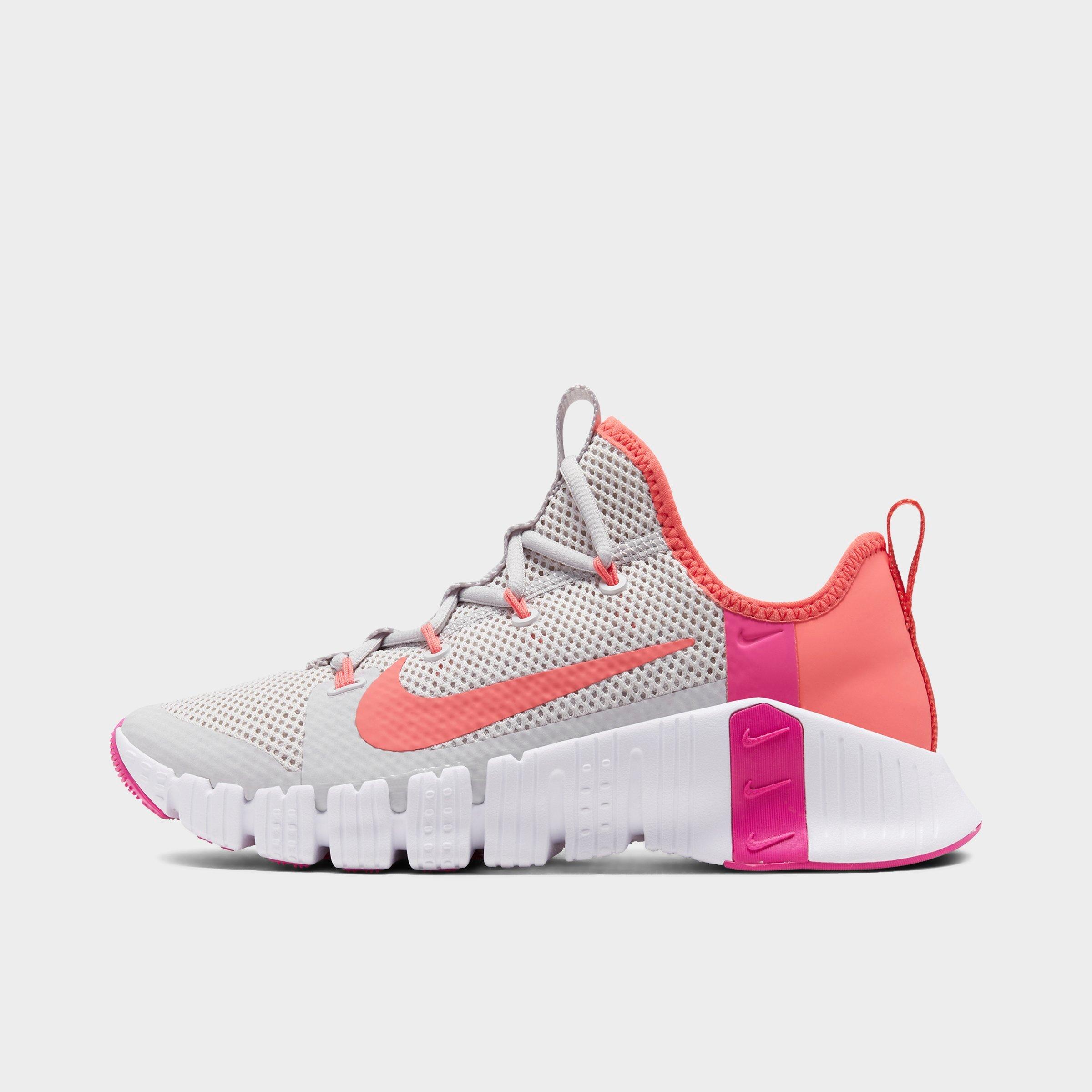 nike metcon pink grey