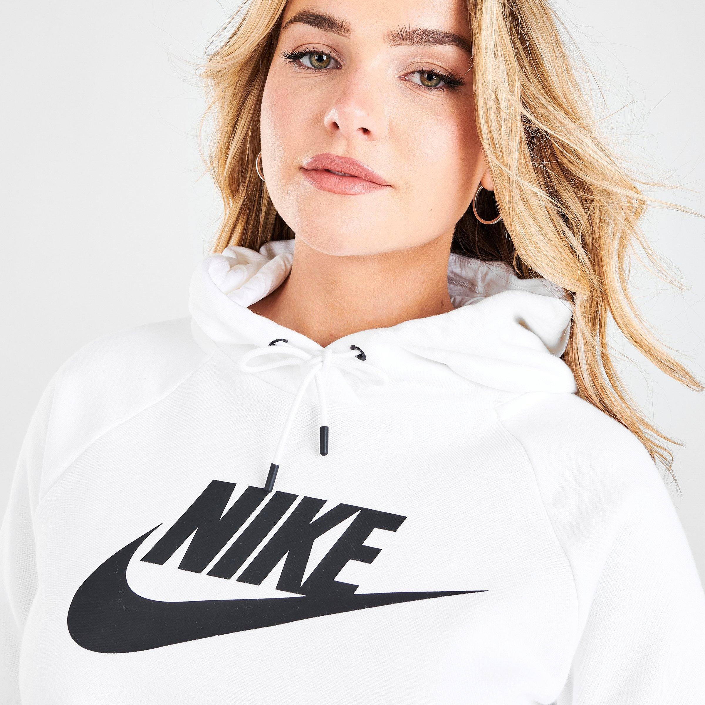 nike women's sportswear essential cropped hoodie