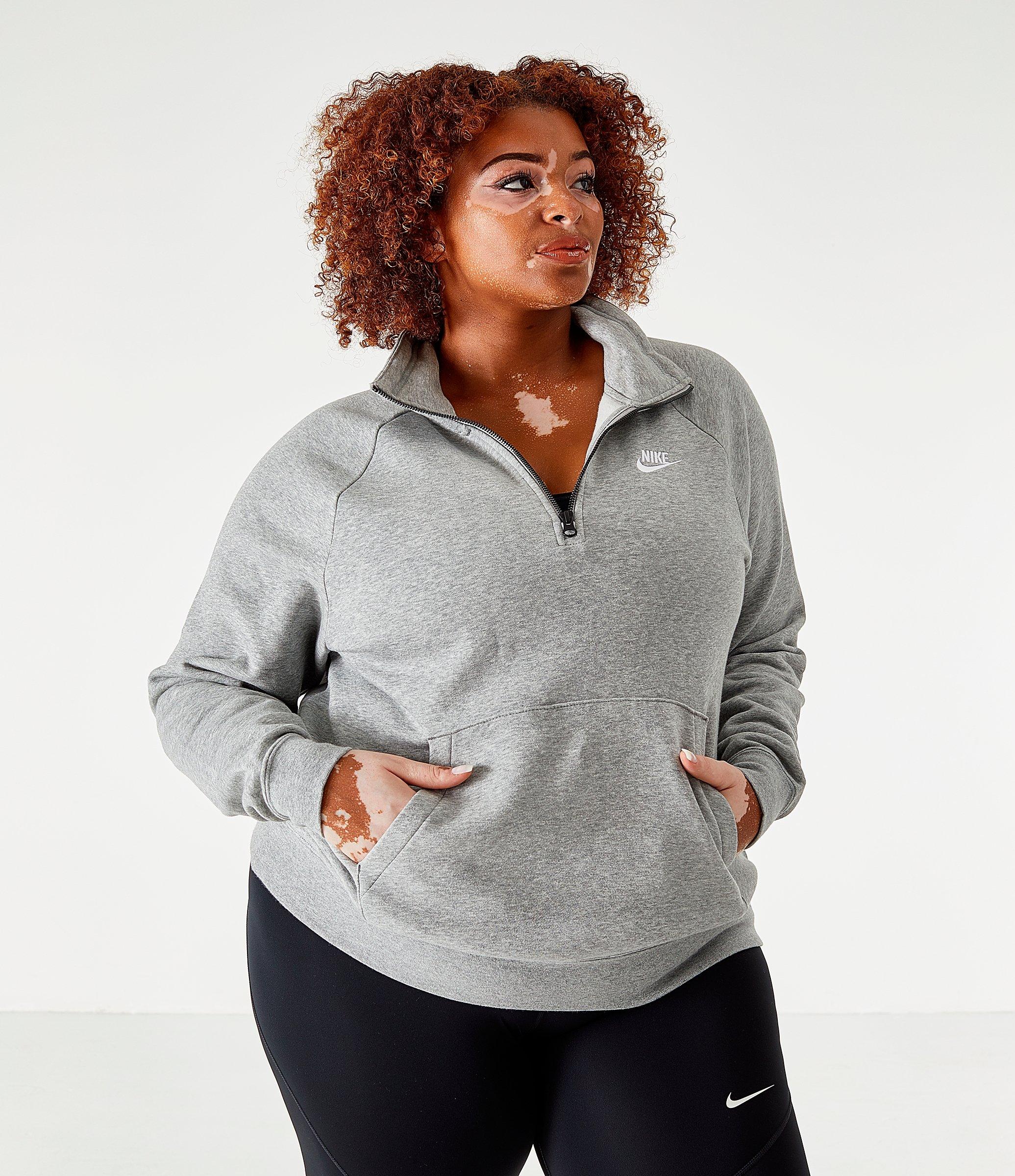 nike women's quarter zip sweatshirt