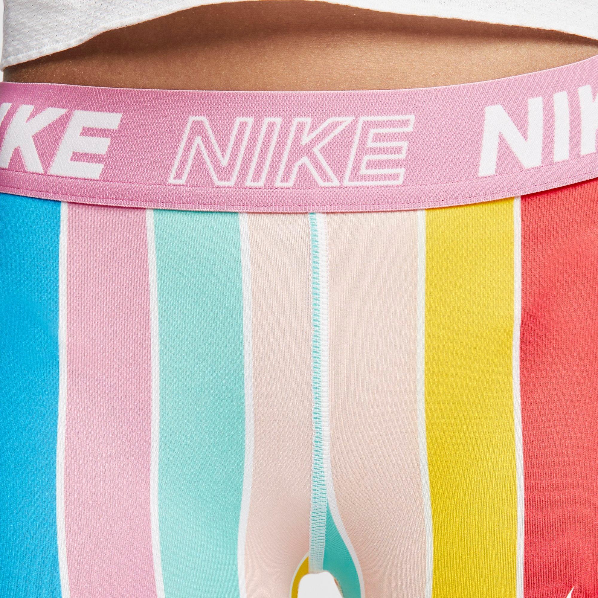 nike striped swim boyshorts