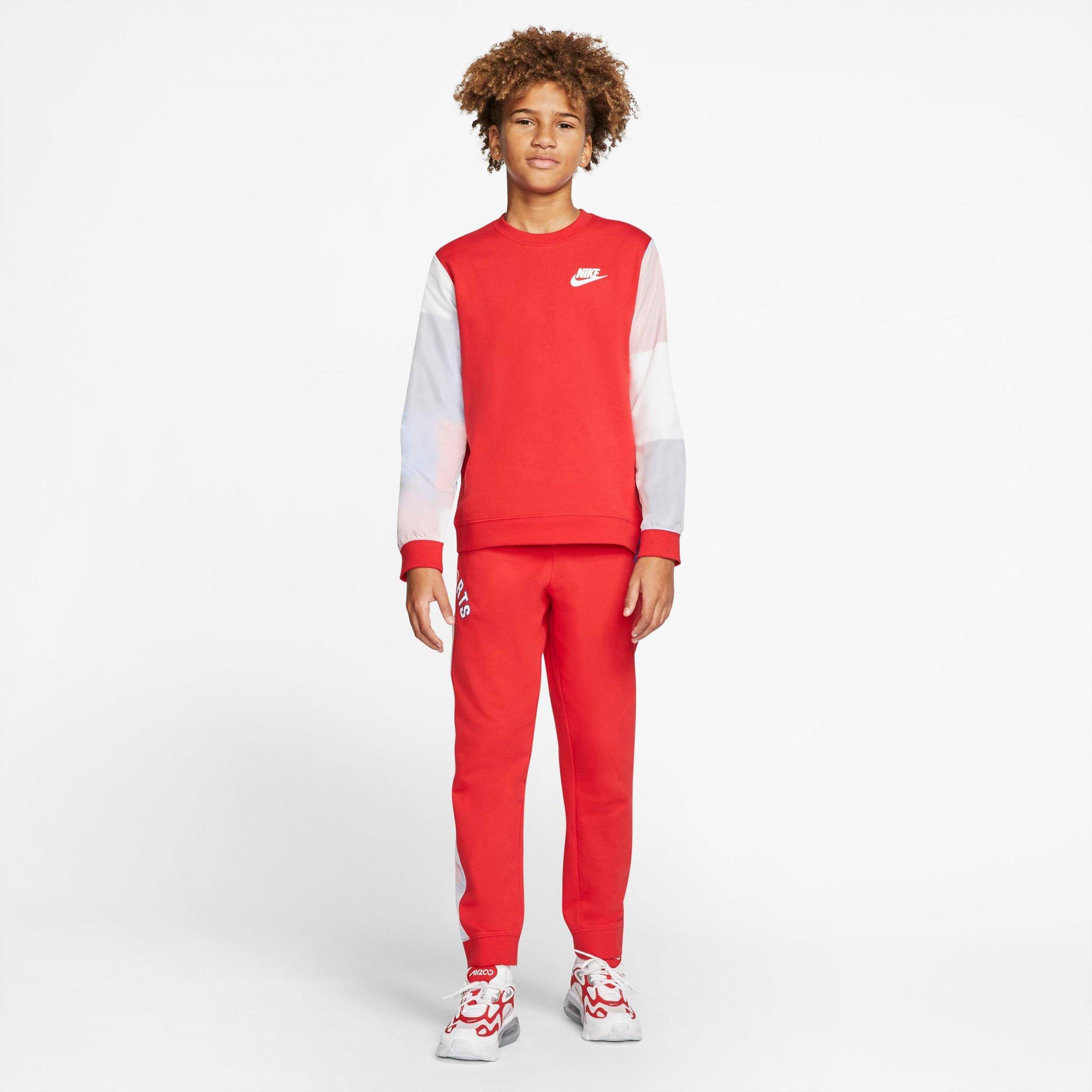 boys red nike pants