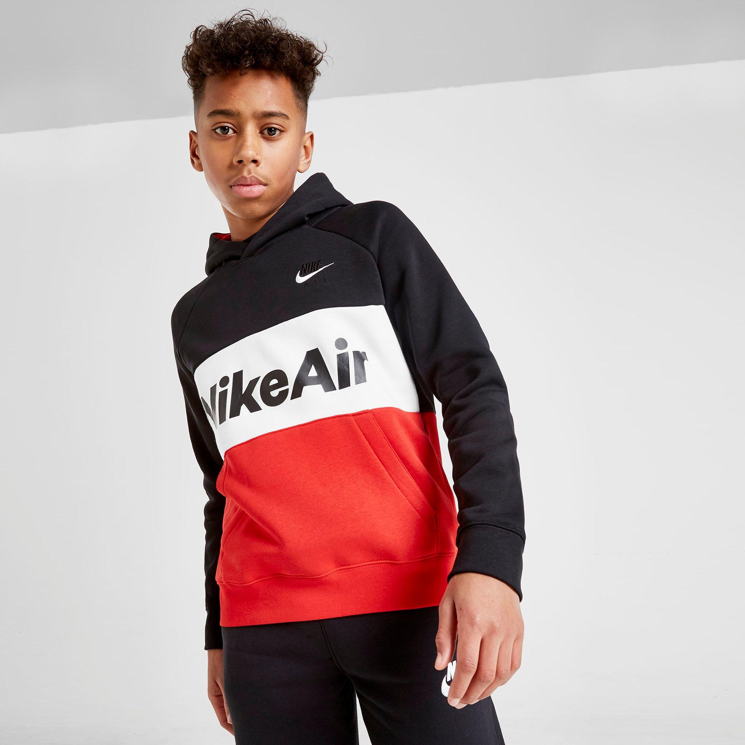 red white and black nike hoodie