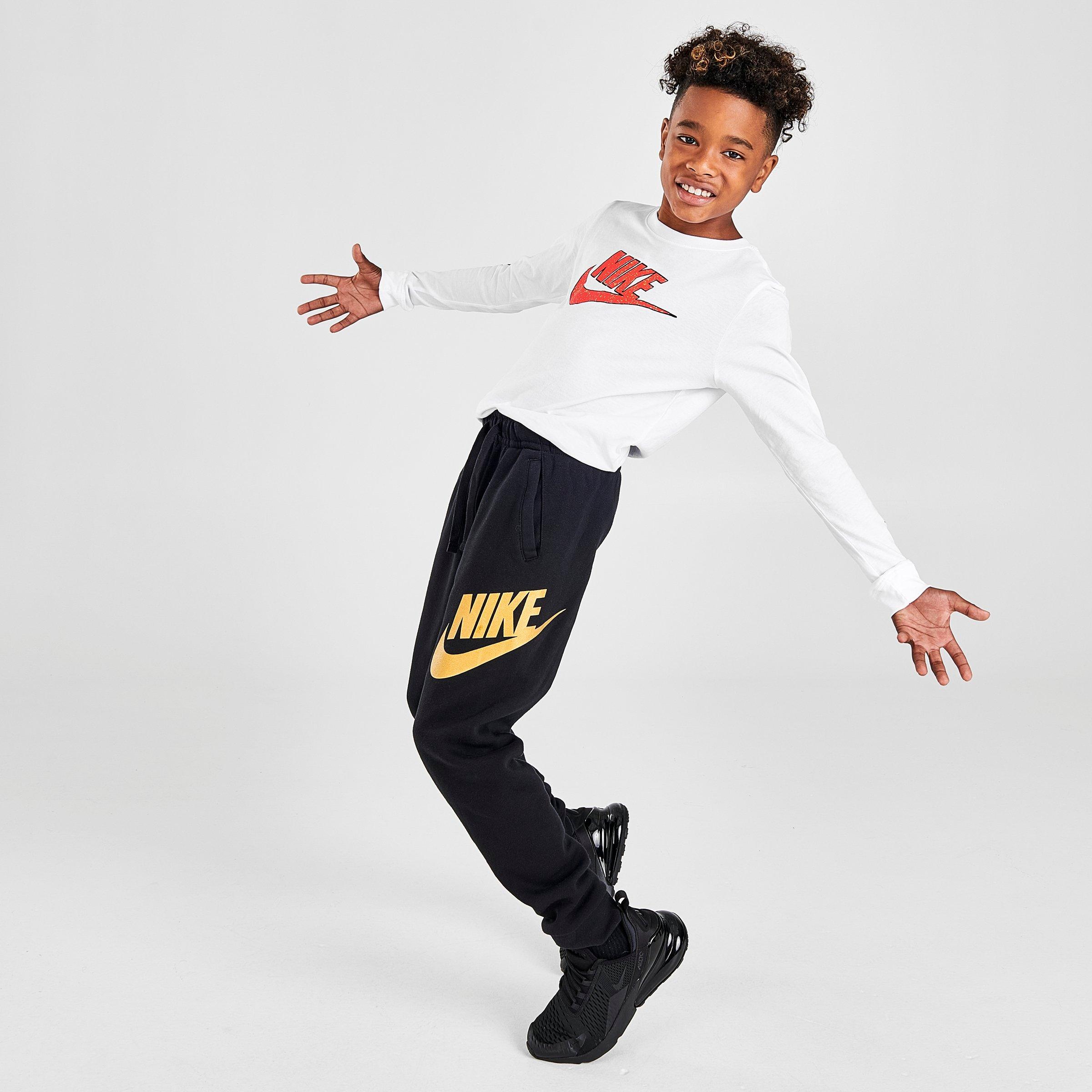 boys black jogger pants