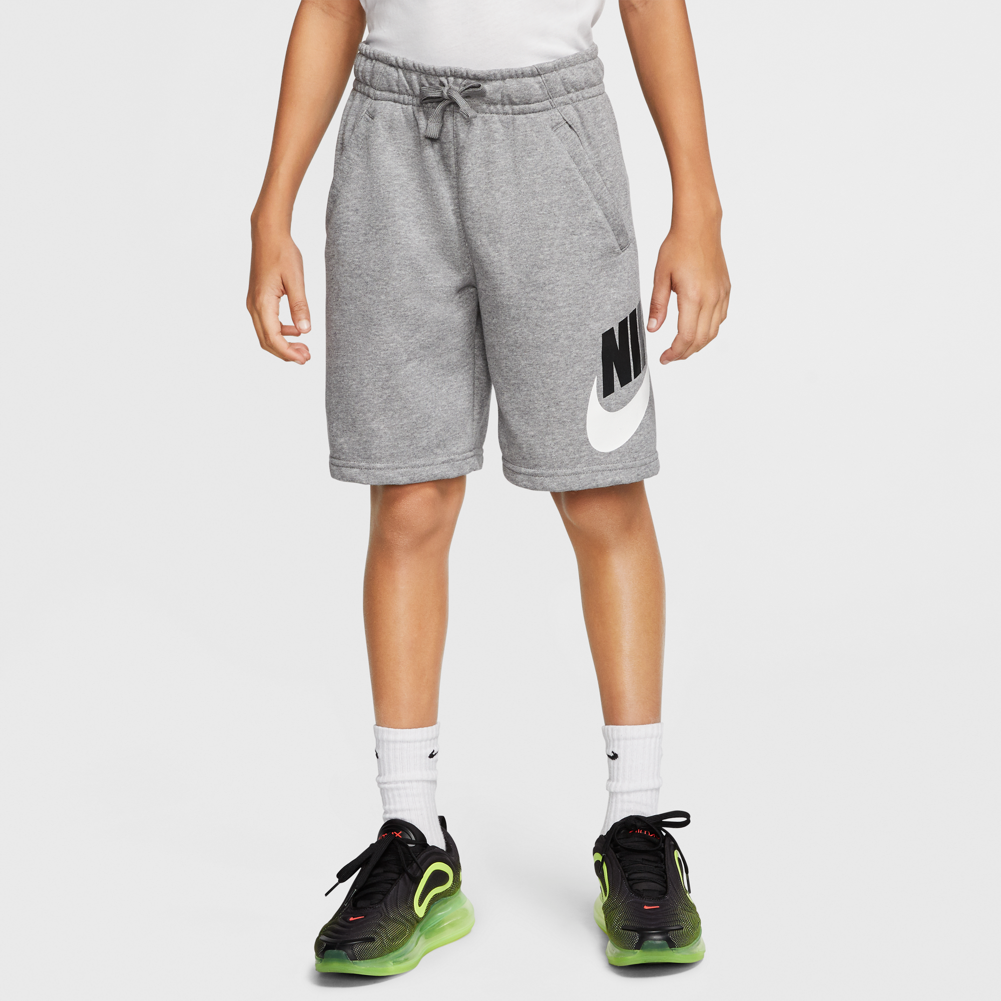 big boys nike fleece shorts