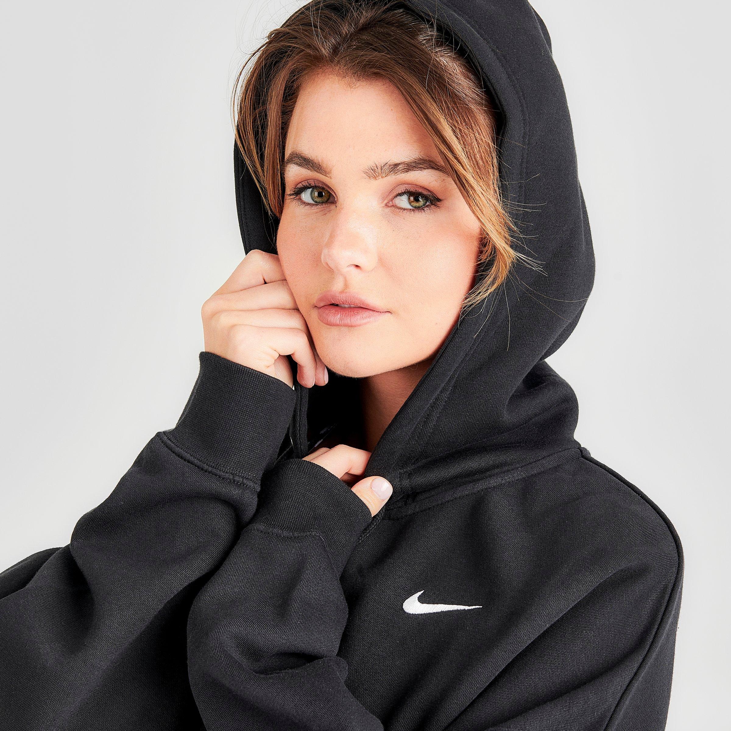 nike black full zip hoodie women's