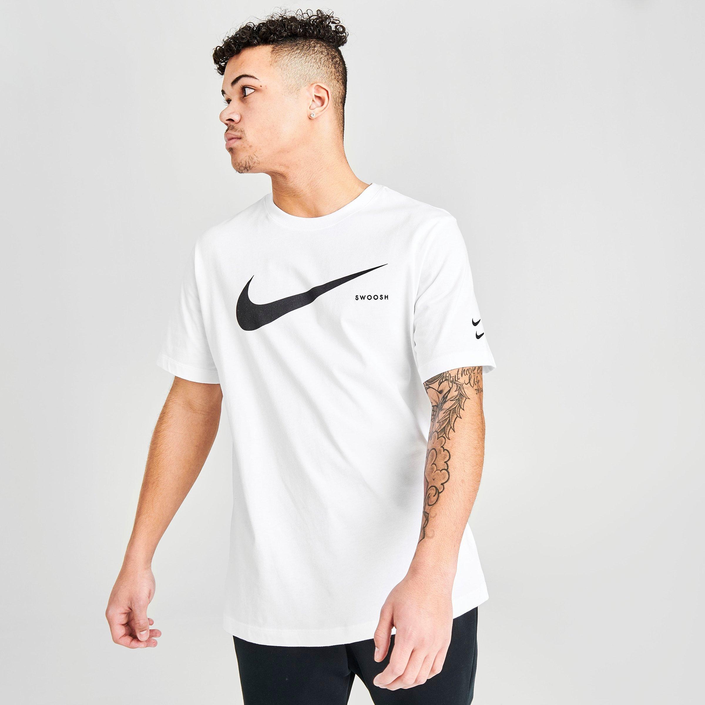 black nike swoosh t shirt