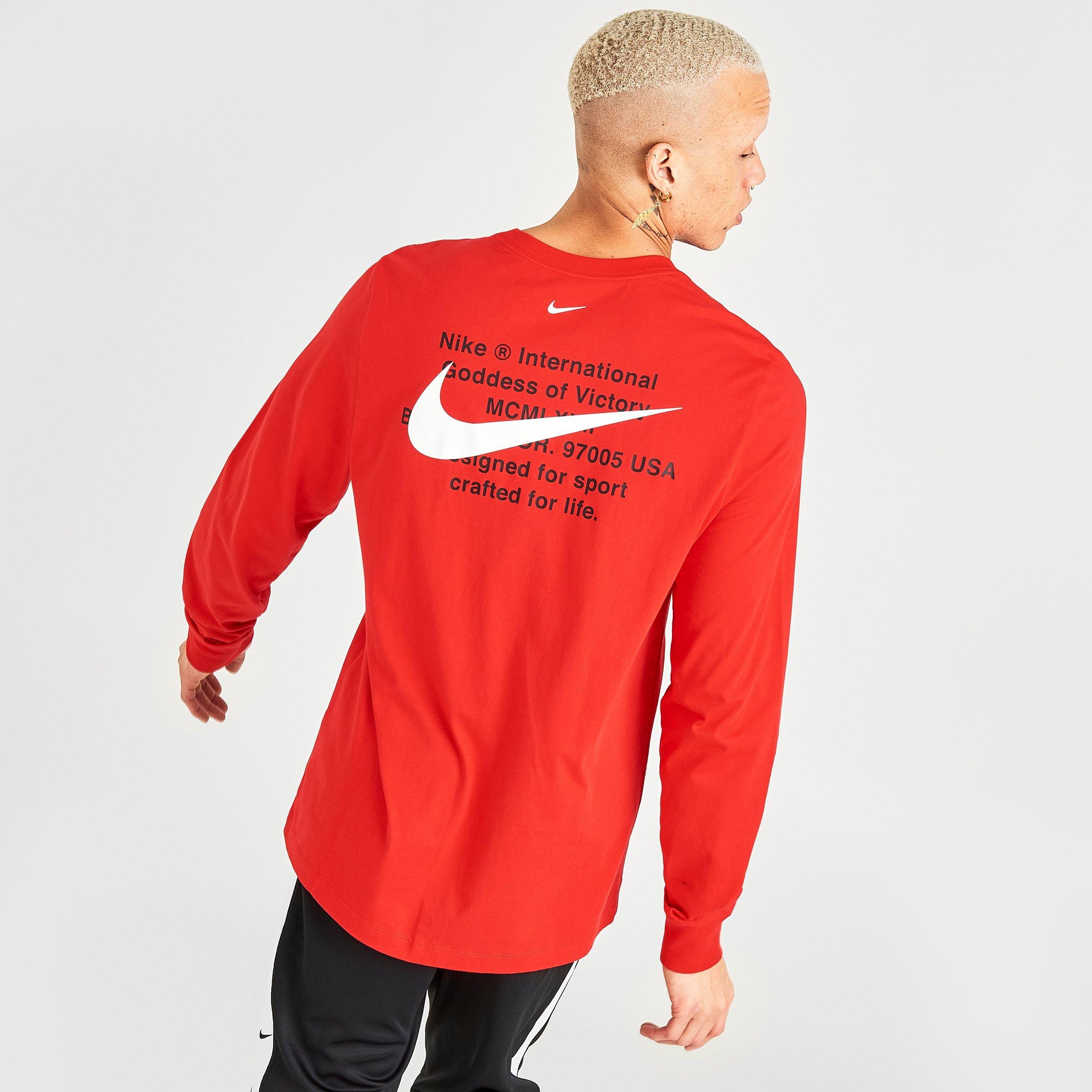 nike swoosh long sleeve tee