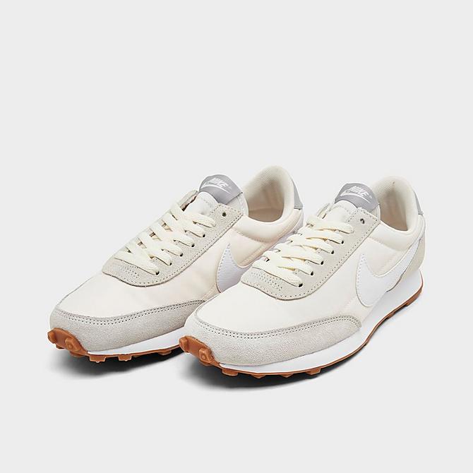 Three Quarter view of Women's Nike Daybreak Casual Shoes in Summit White/Pale Ivory/Light Smoke Grey/White 5 Click to zoom