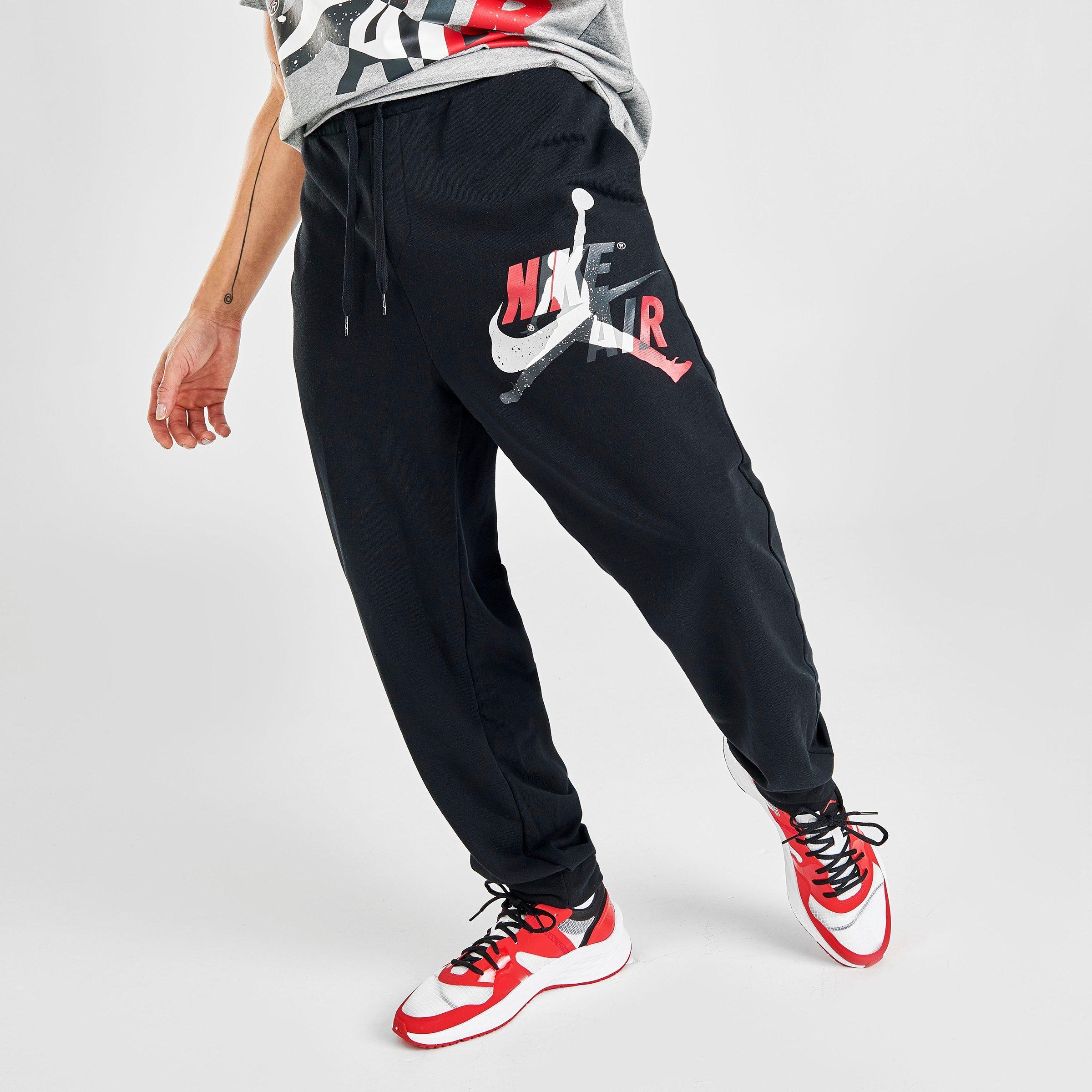 jordan fleece tape track pants