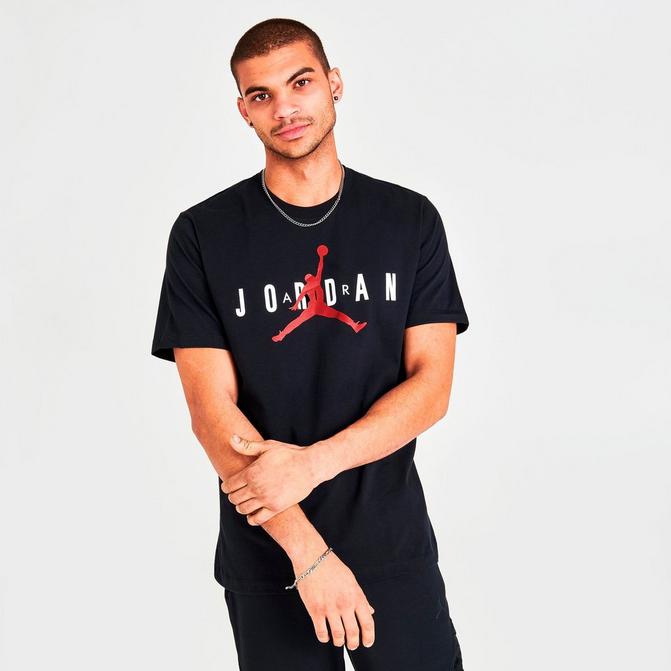 jordan red and white shirt