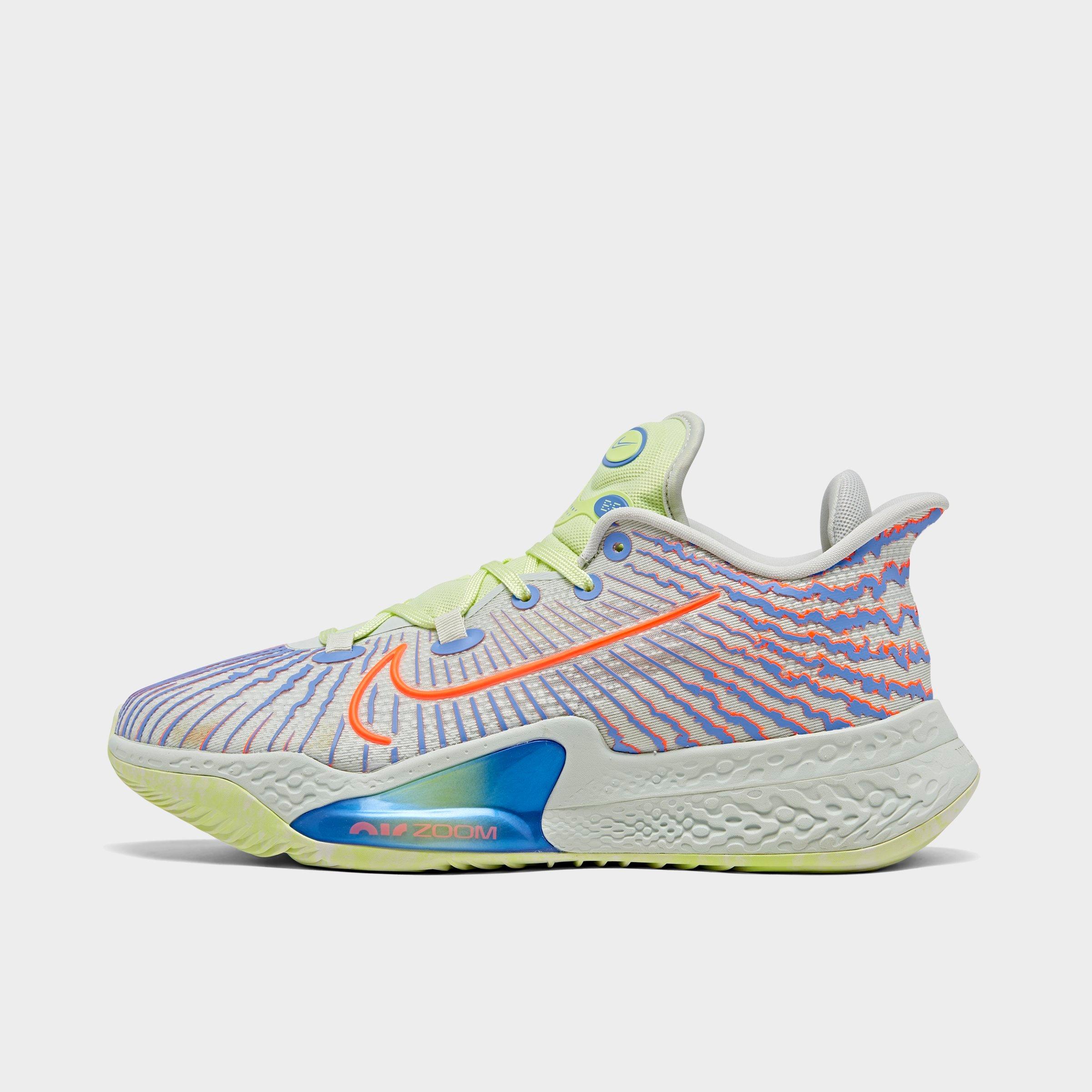 red white and blue basketball shoes