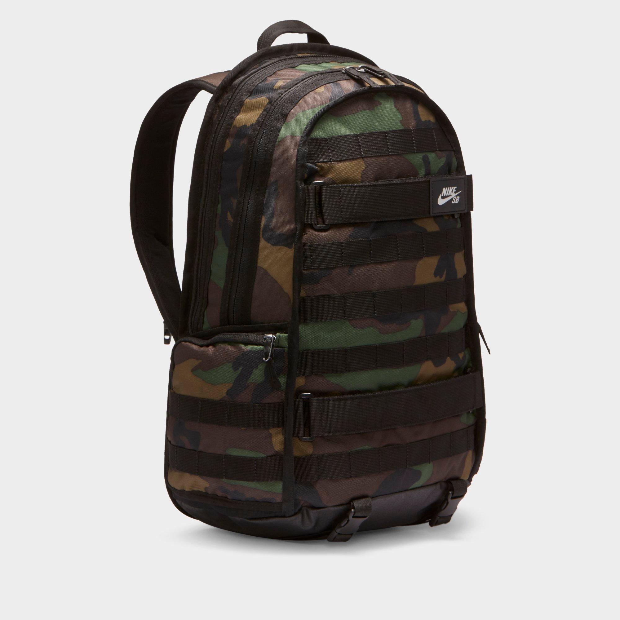 camouflage backpack nike