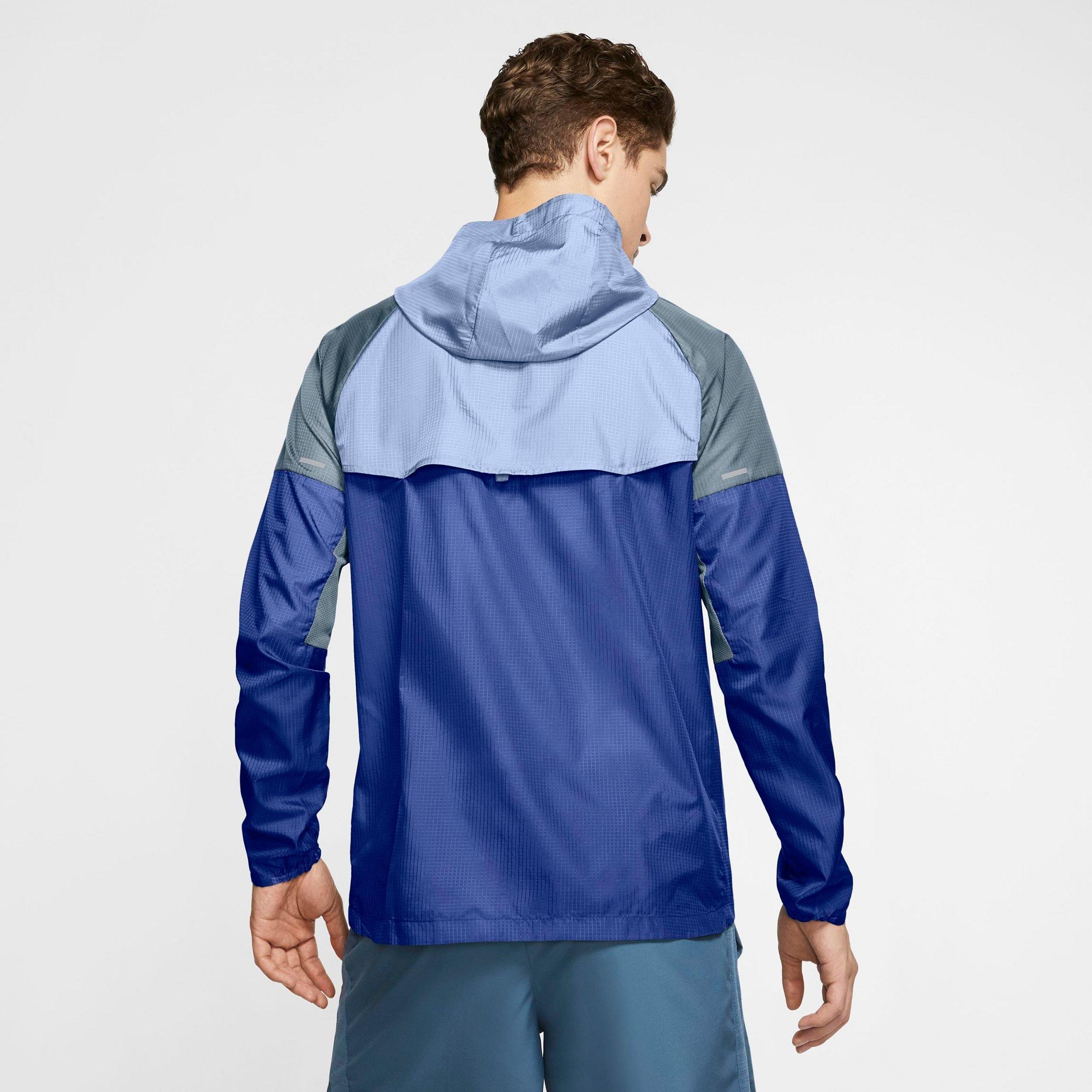 nike windbreaker mens blue