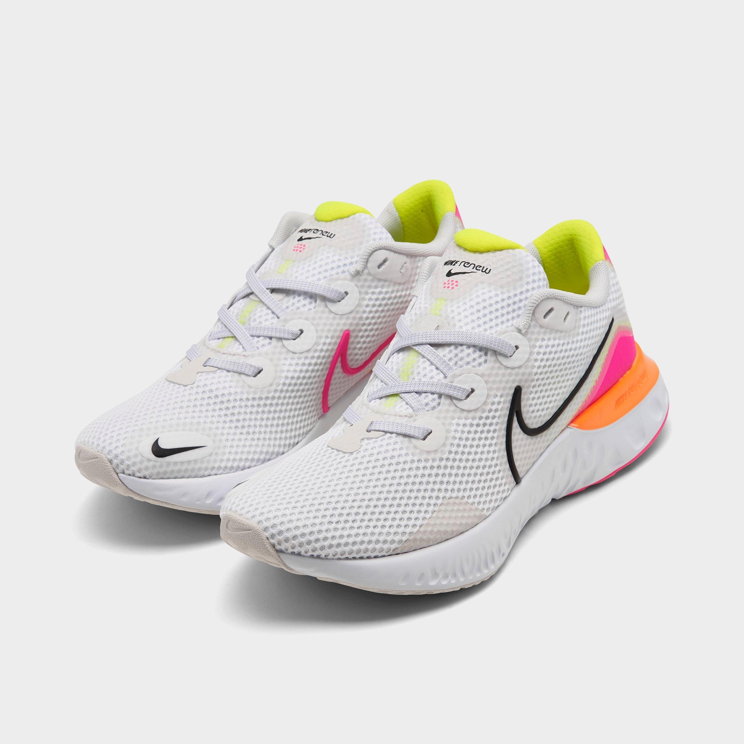 nike renew run white orange
