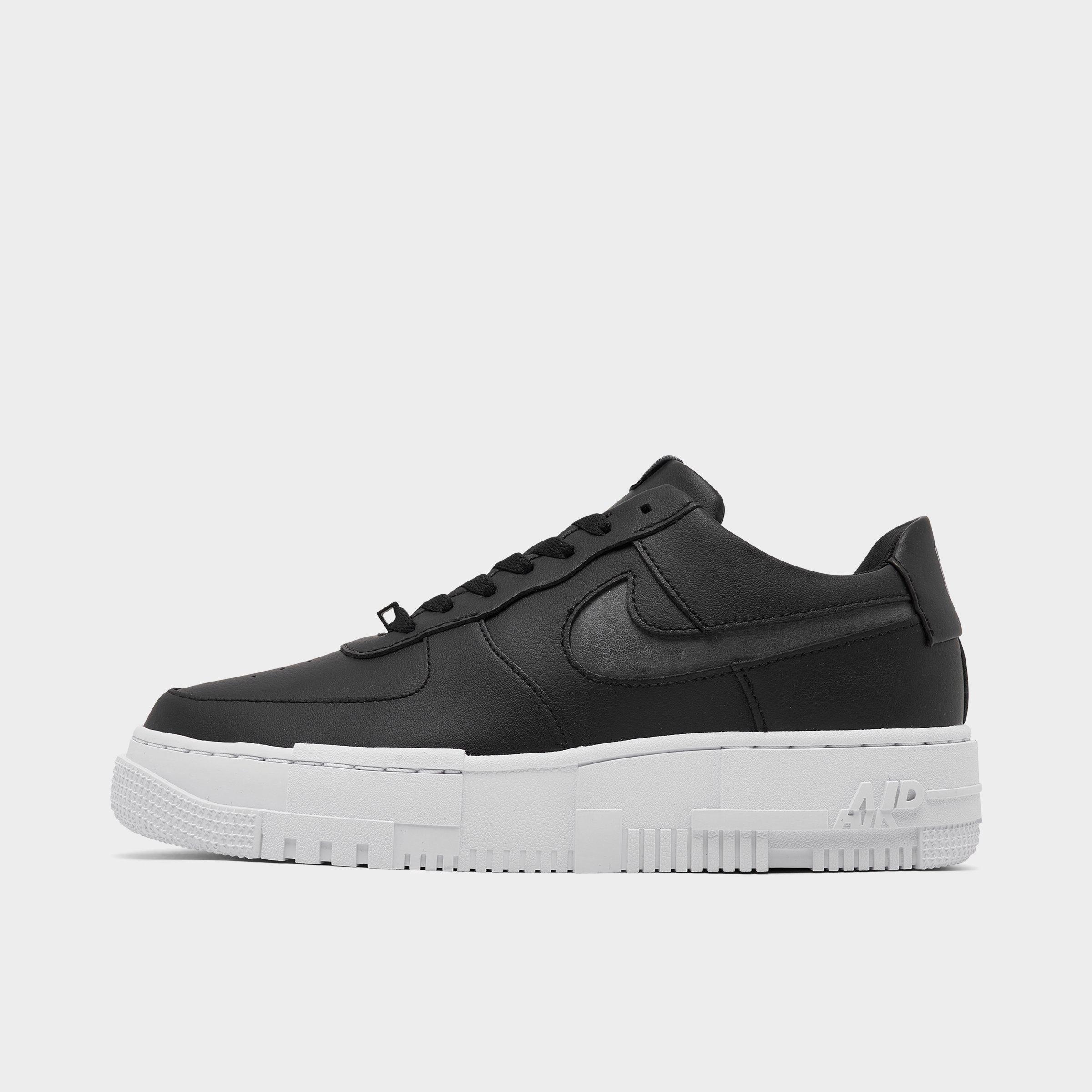 nike air force black black white