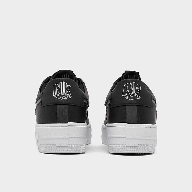 Left view of Women's Nike Air Force 1 Pixel Casual Shoes in Black/Black/White/Black Click to zoom