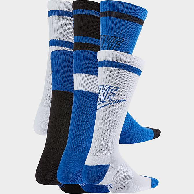 Back view of Kids' Nike Everyday Cushioned Crew Socks (6-Pack) in Multi-Color Click to zoom