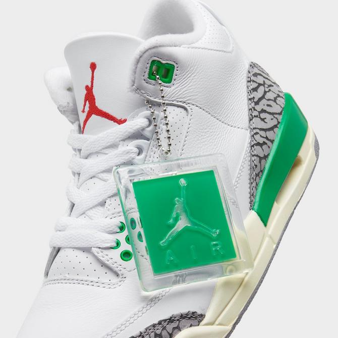 Jordan Brand Air Jordan 3 Retro 'Lucky Green' WHITE/VARSITY RED