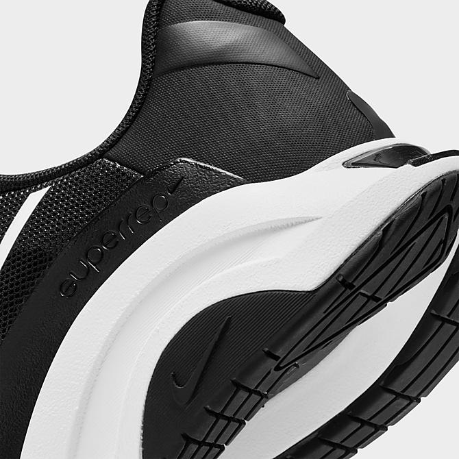 Front view of Women's Nike ZoomX SuperRep Surge Training Shoes in Black/Black/White Click to zoom