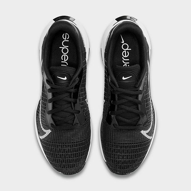 Back view of Women's Nike ZoomX SuperRep Surge Training Shoes in Black/Black/White Click to zoom