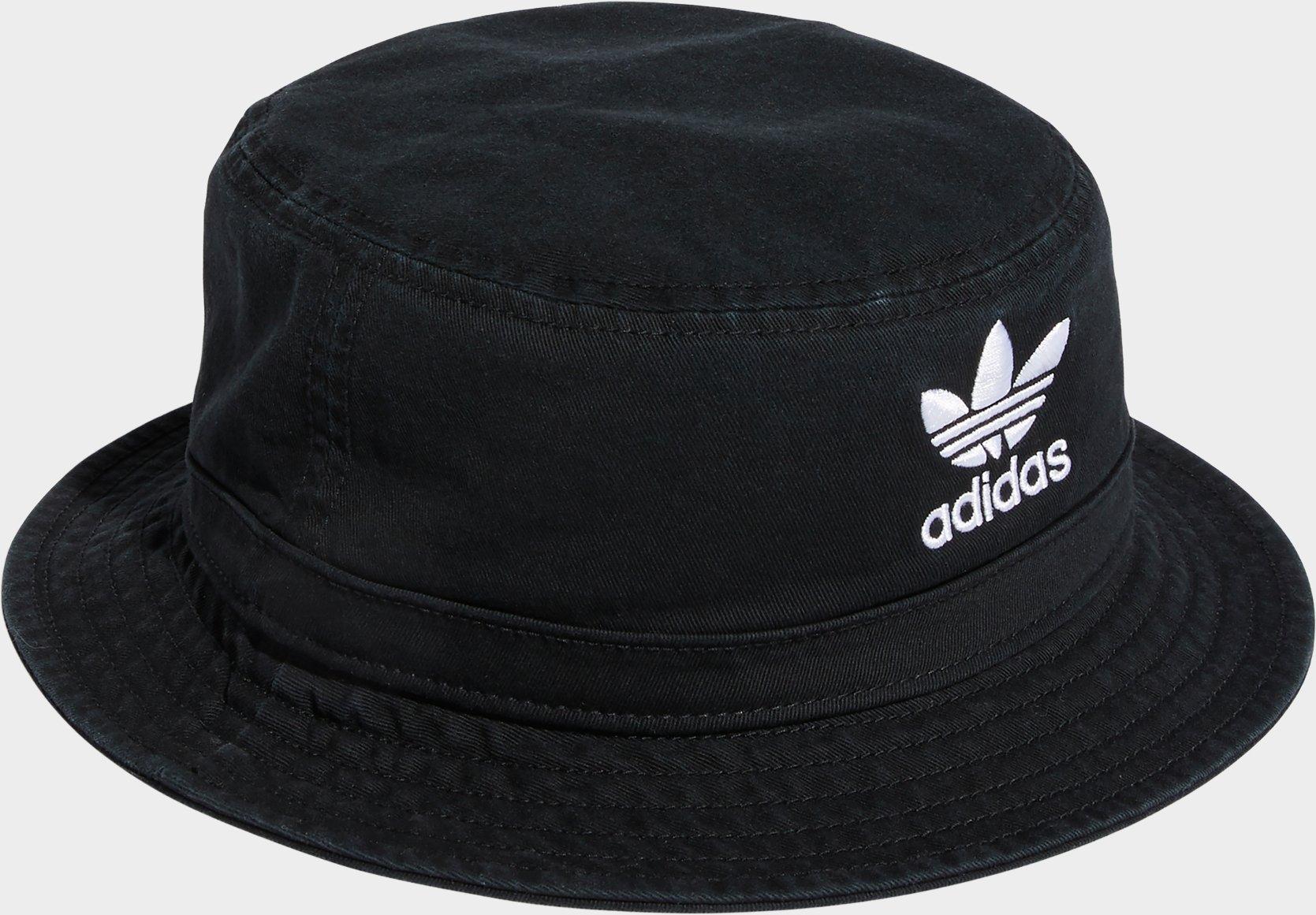 adidas washed black bucket hat