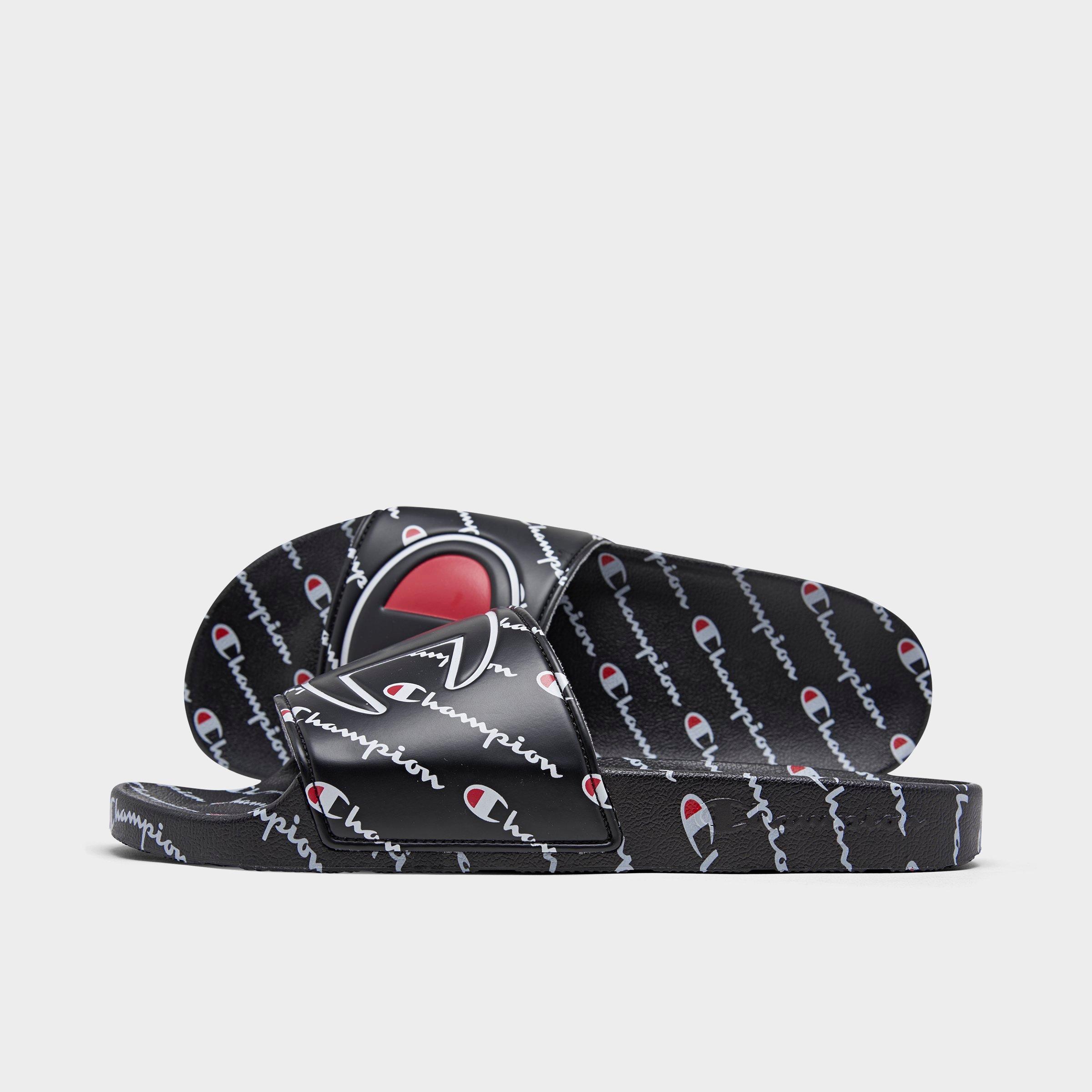 champion ipo repeat black slide sandals