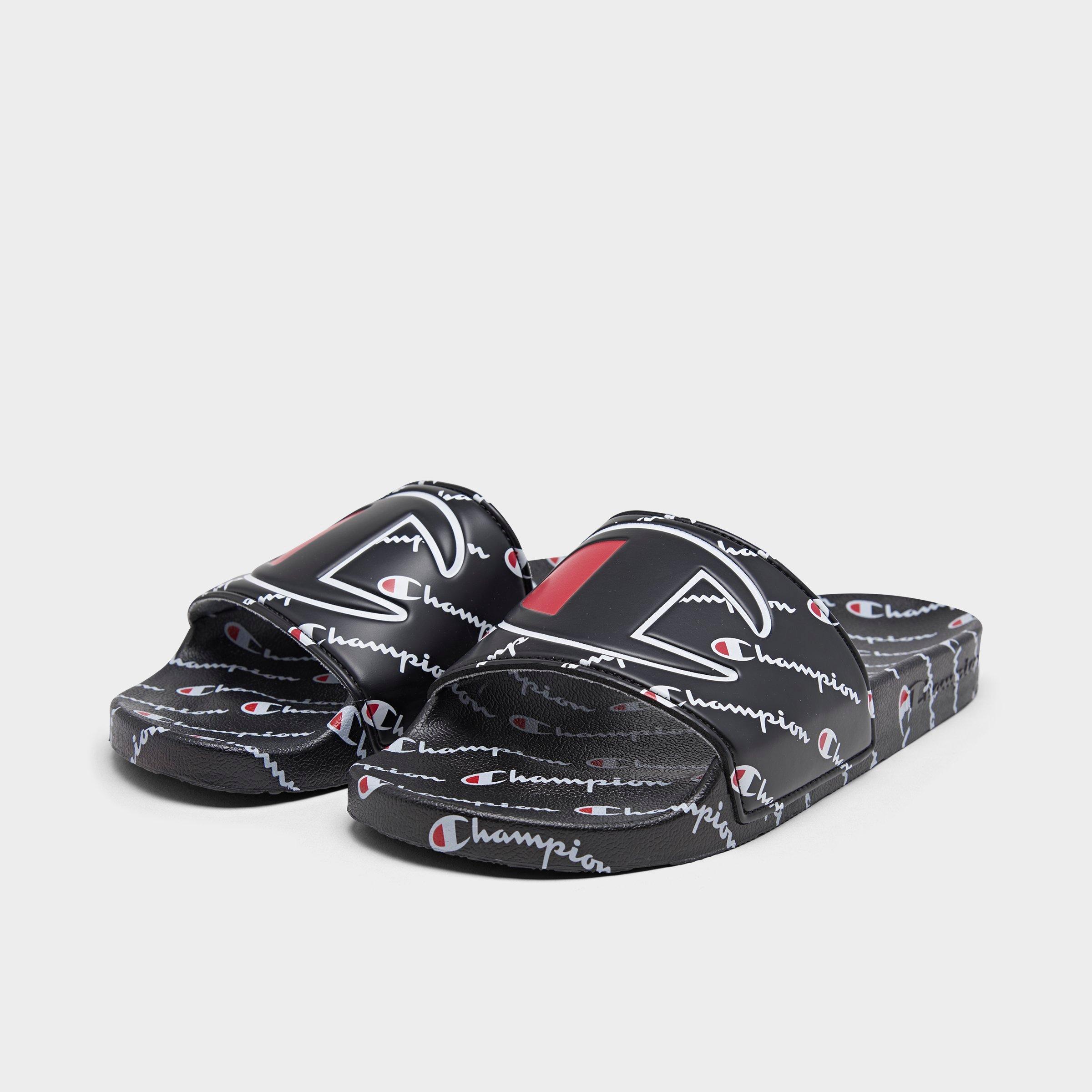 champion ipo repeat blue slide sandals