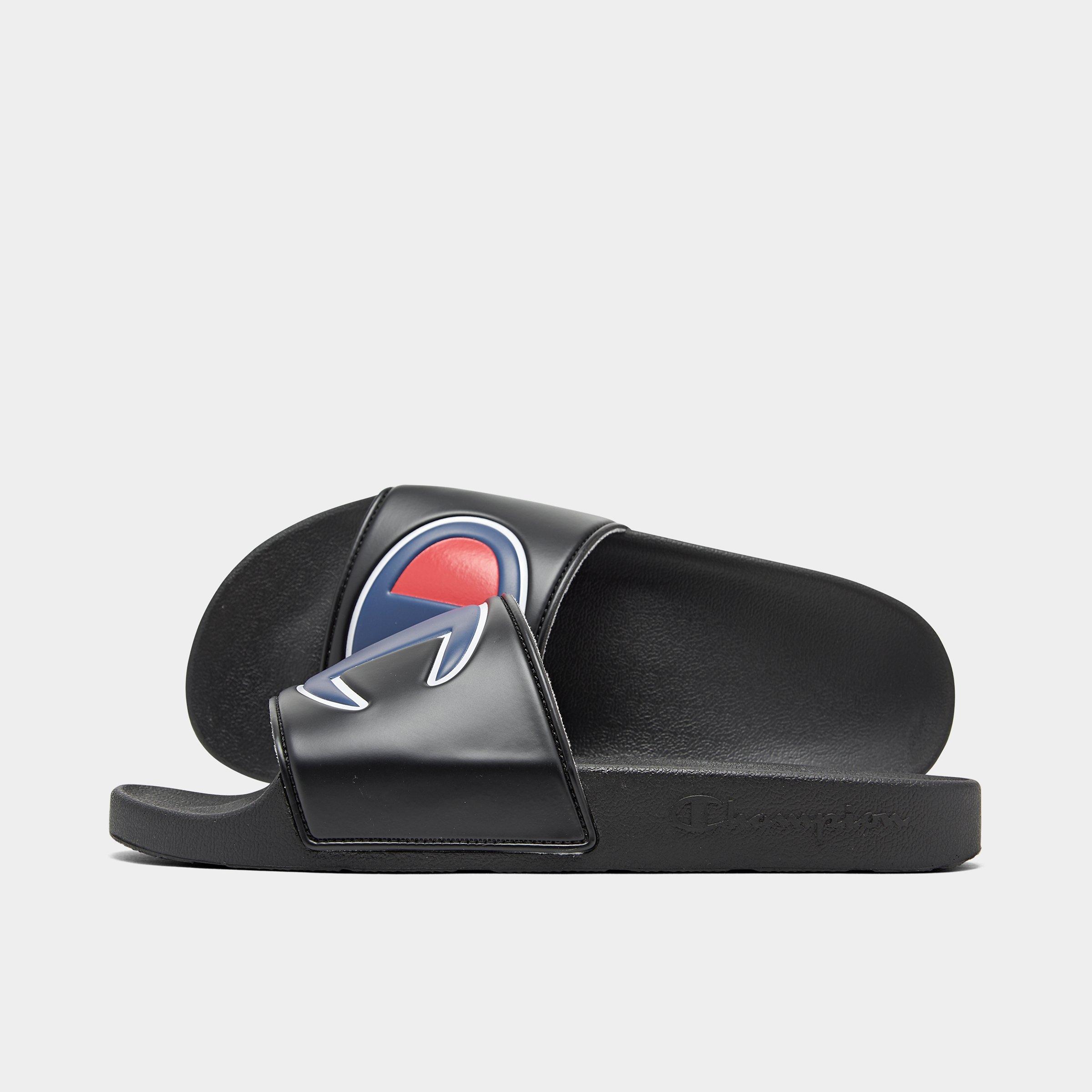 black champion flip flops