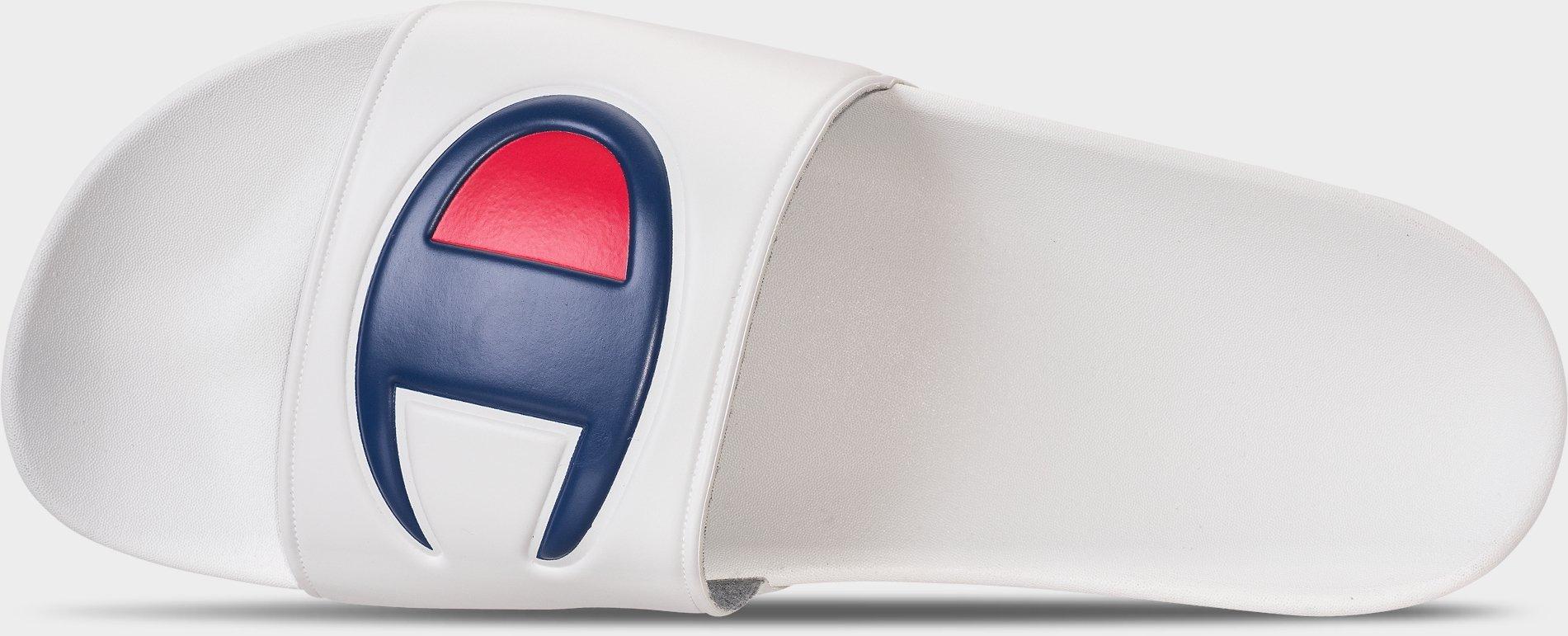 white champion sandals