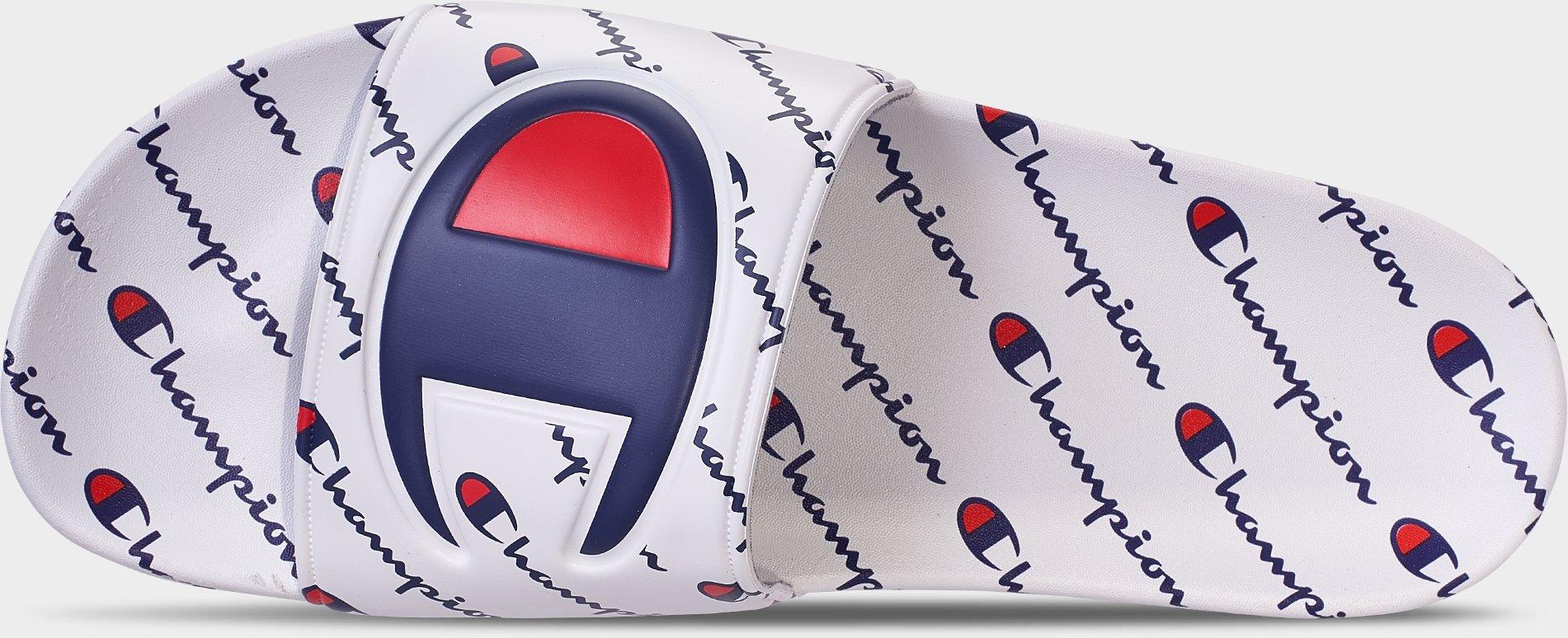 champion ipo repeat white slide sandals