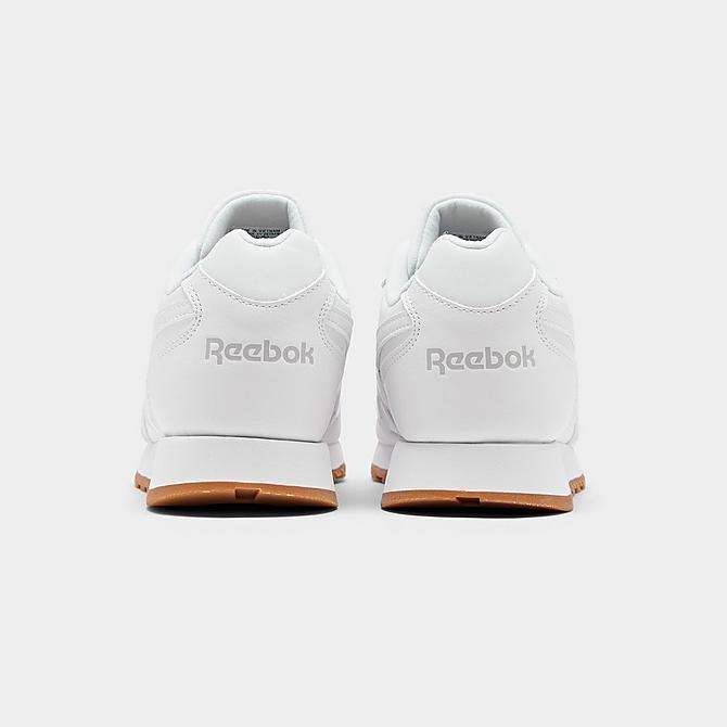 Left view of Men's Reebok Classic Harmon Run S Casual Shoes in White/Gum Click to zoom