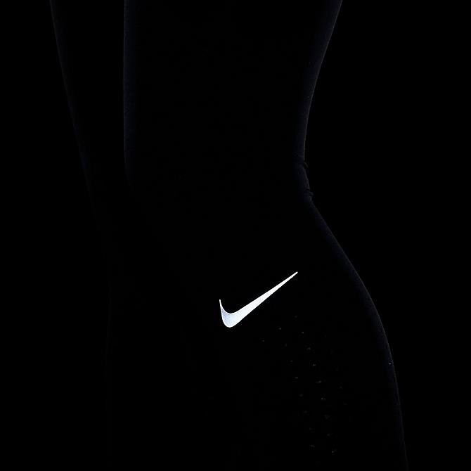 Back Right view of Women's Nike Epic Lux Running Tights in Black Click to zoom