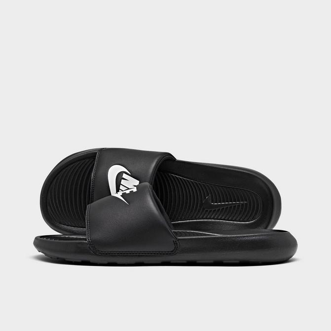 NIKE BENASSI JDI BLACK/WHITE/RED SPORT SANDALS SLIDES SWOOSH US MENS SIZES