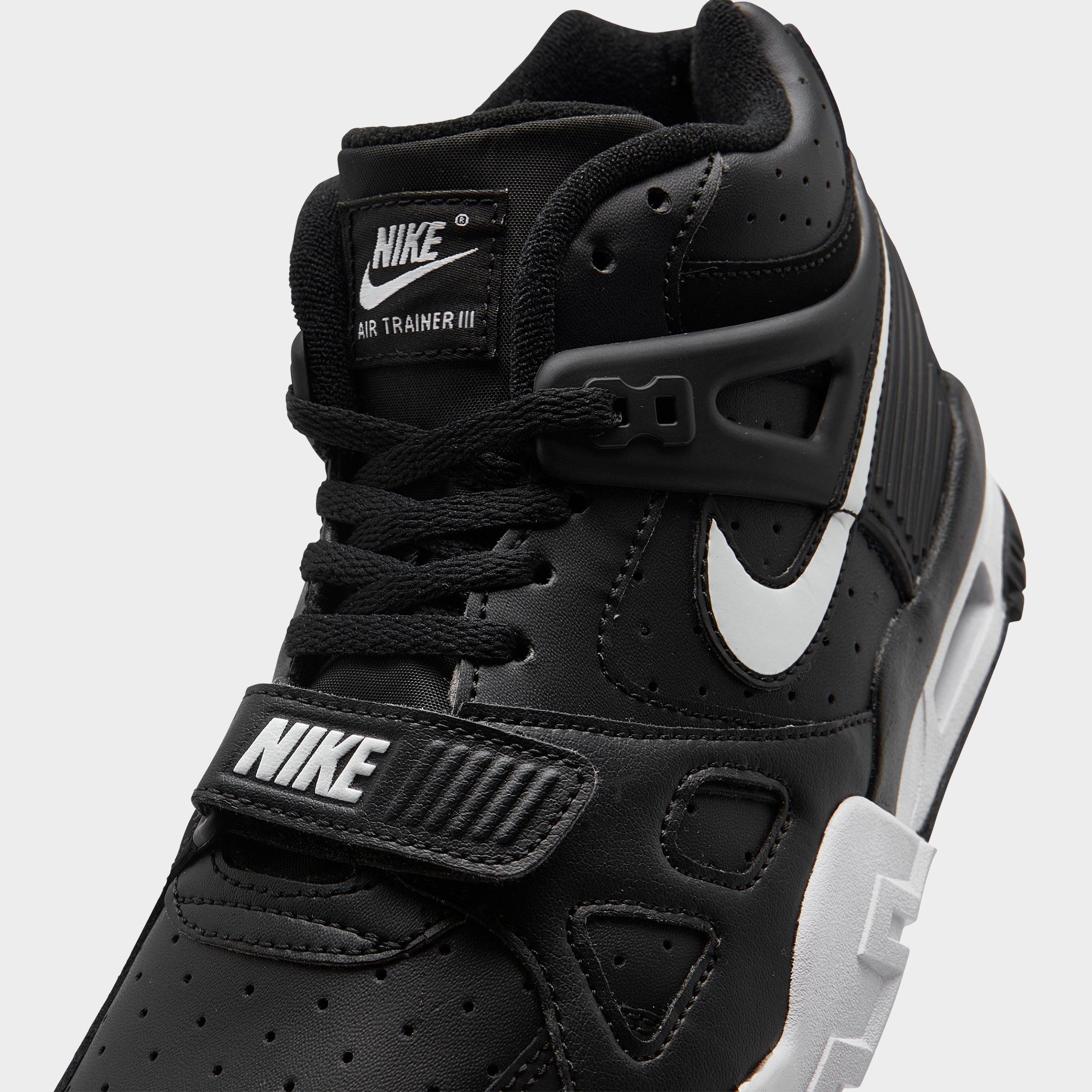 boys black nike air trainers