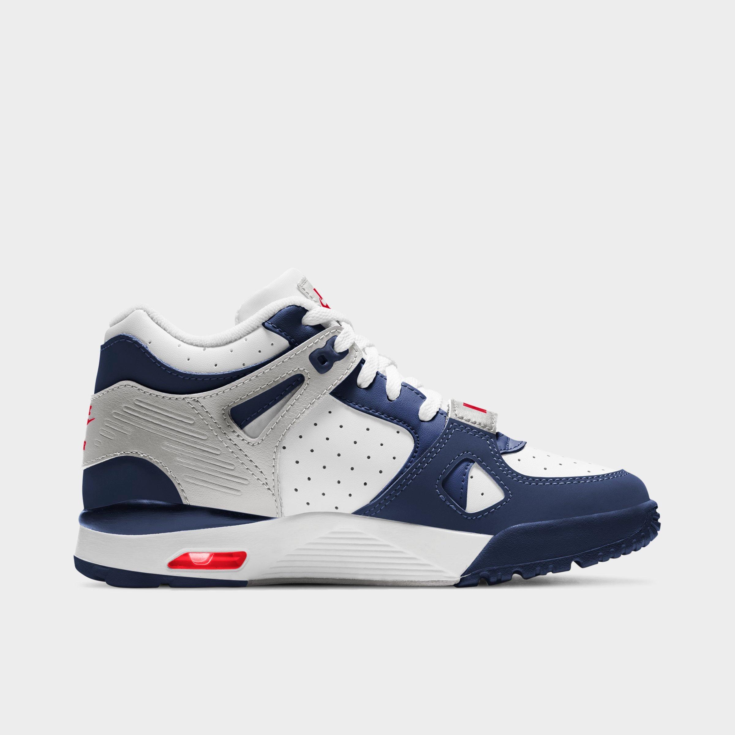 navy nike trainers kids