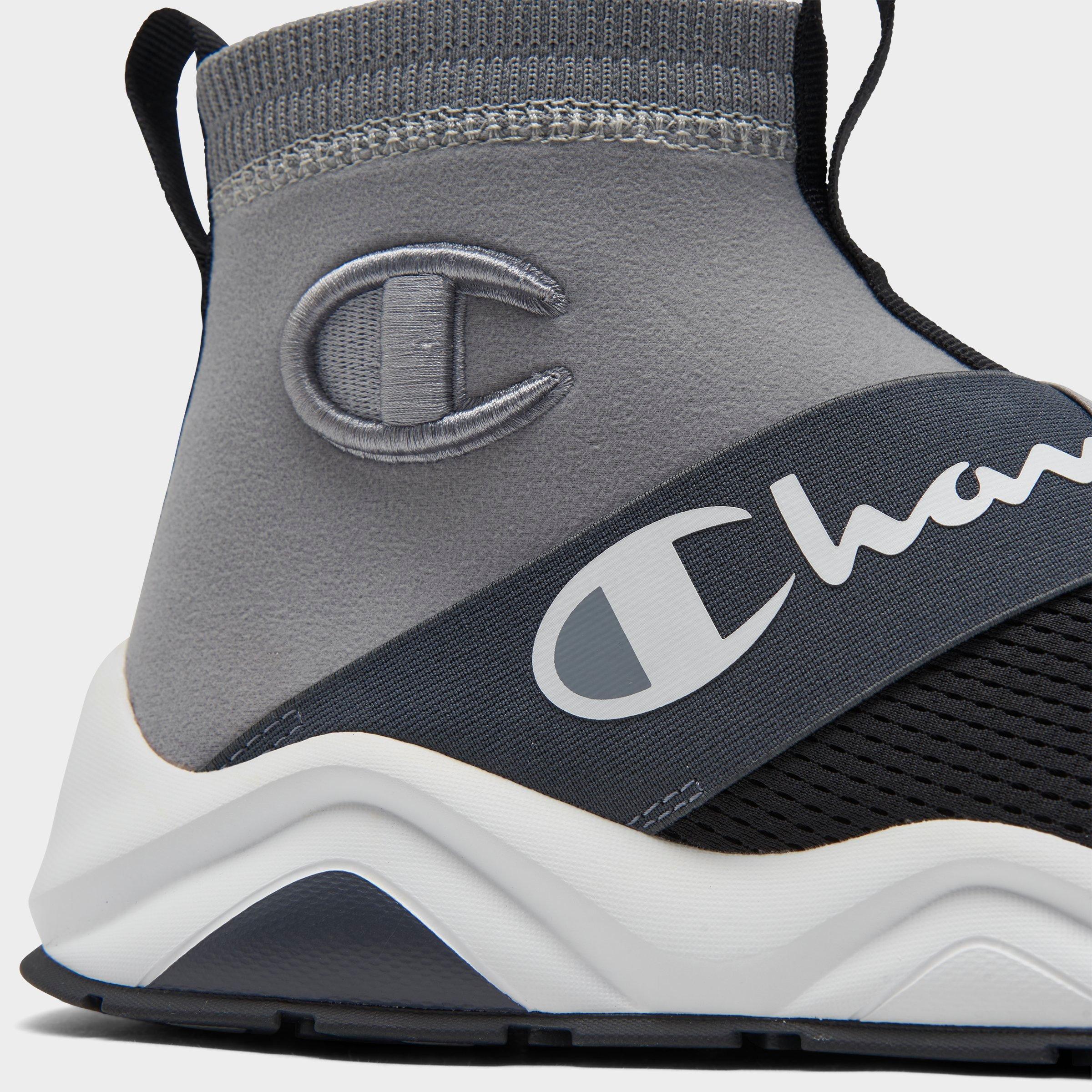 champion reverse weave white rally script sneakers